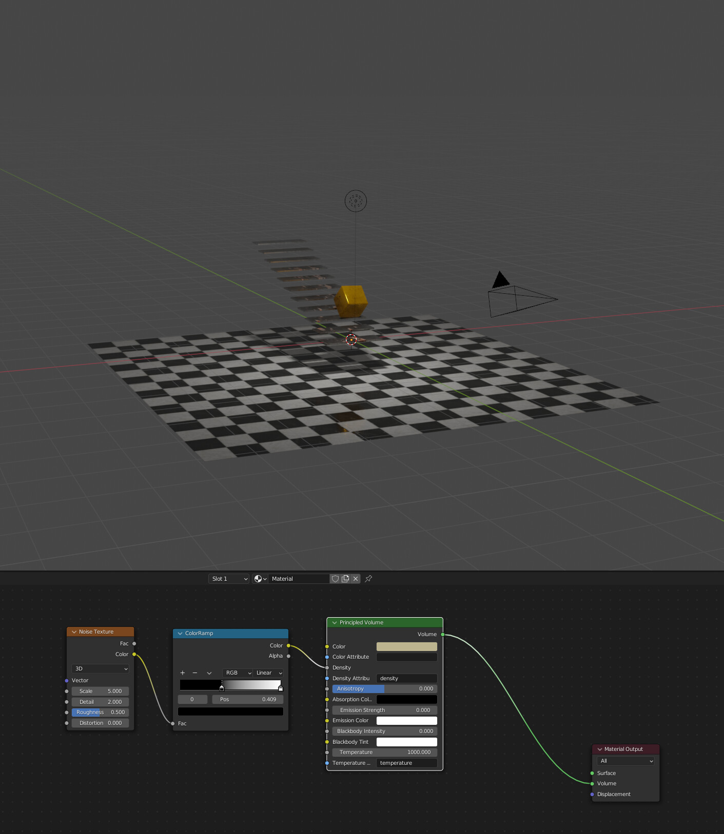 Volumetric fog with noise texture not working in Blender 3.1
