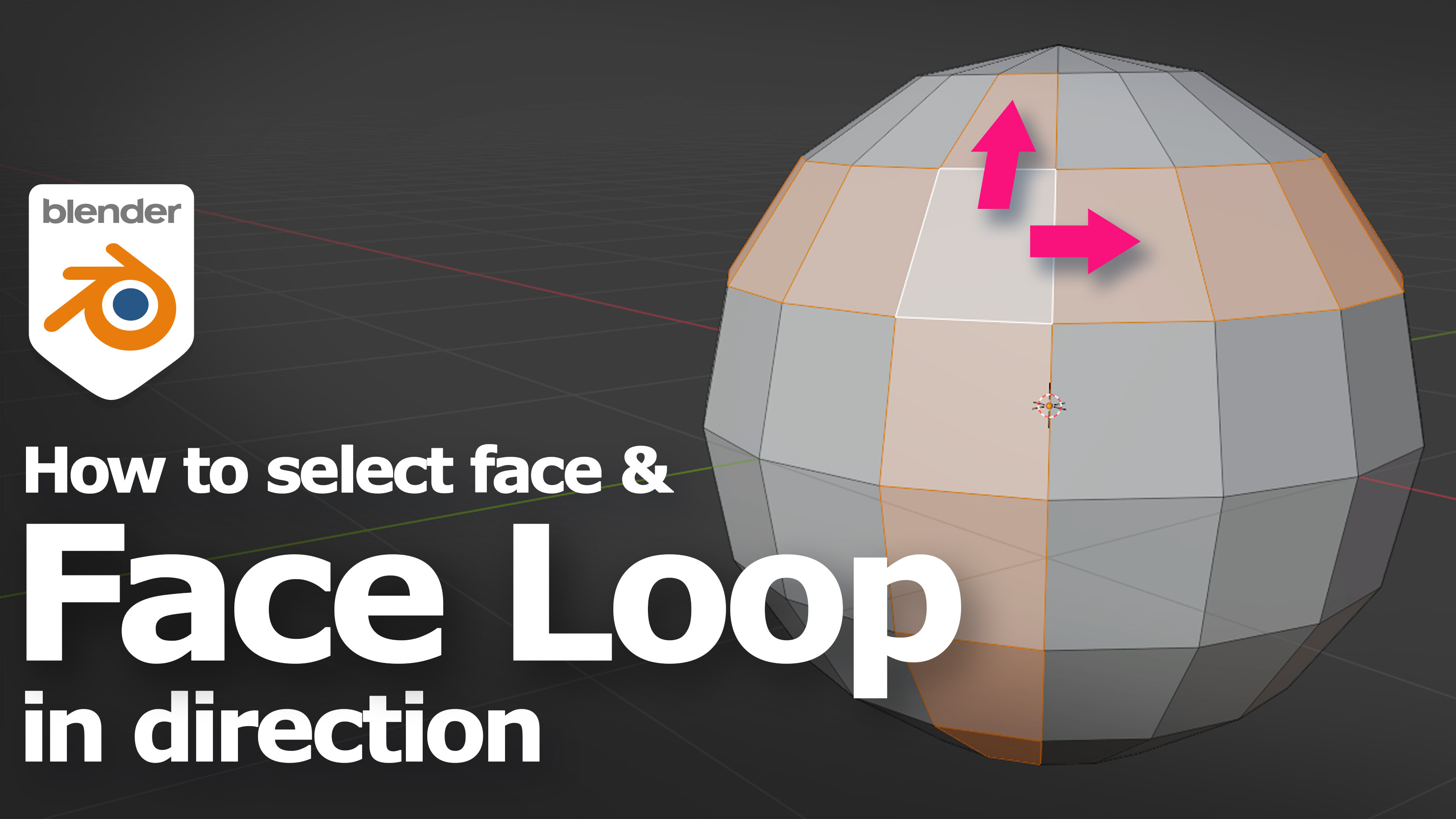 Blender select face loop in a direction Tutorials, Tips and Tricks
