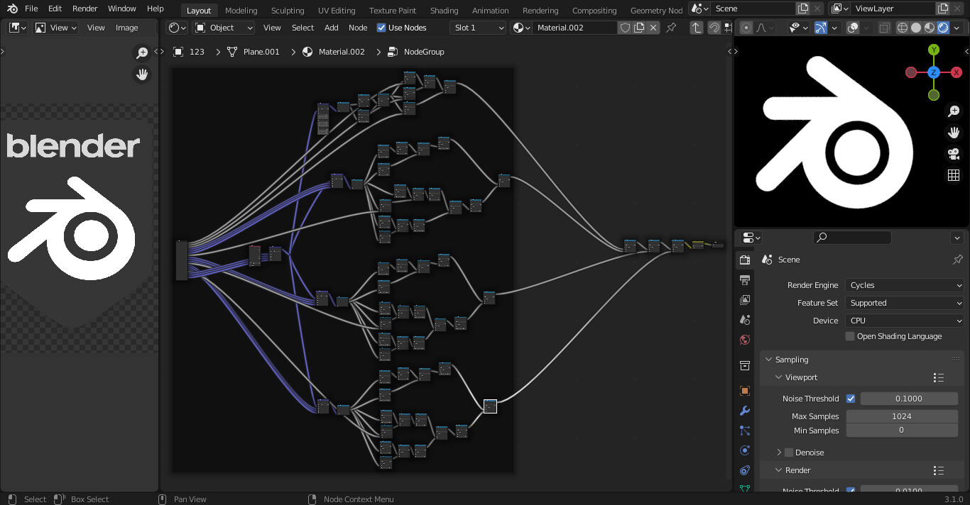 Blender logo by math node! Finished Projects Blender Artists Community