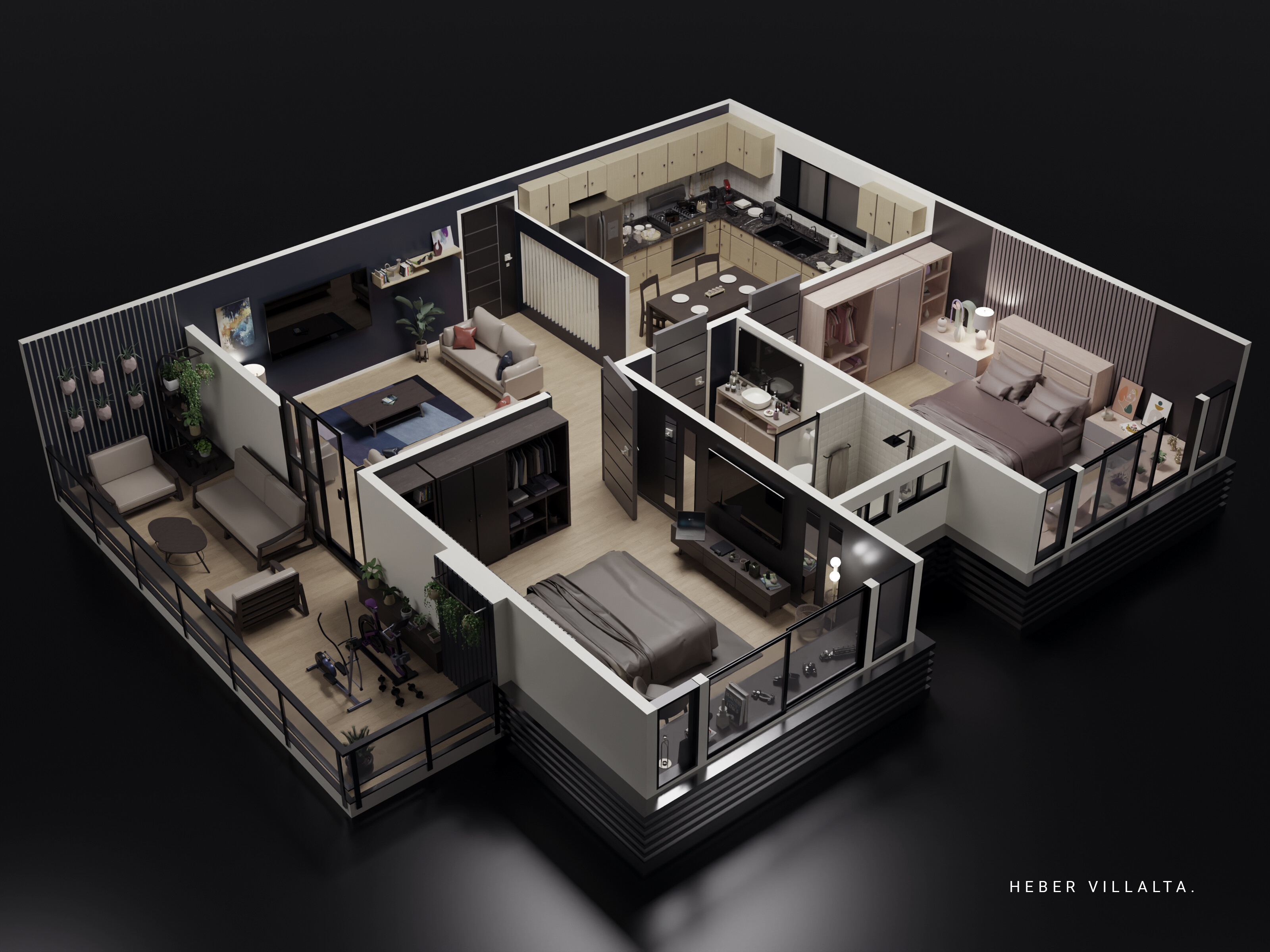 Apartment Finished Projects Blender Artists Community