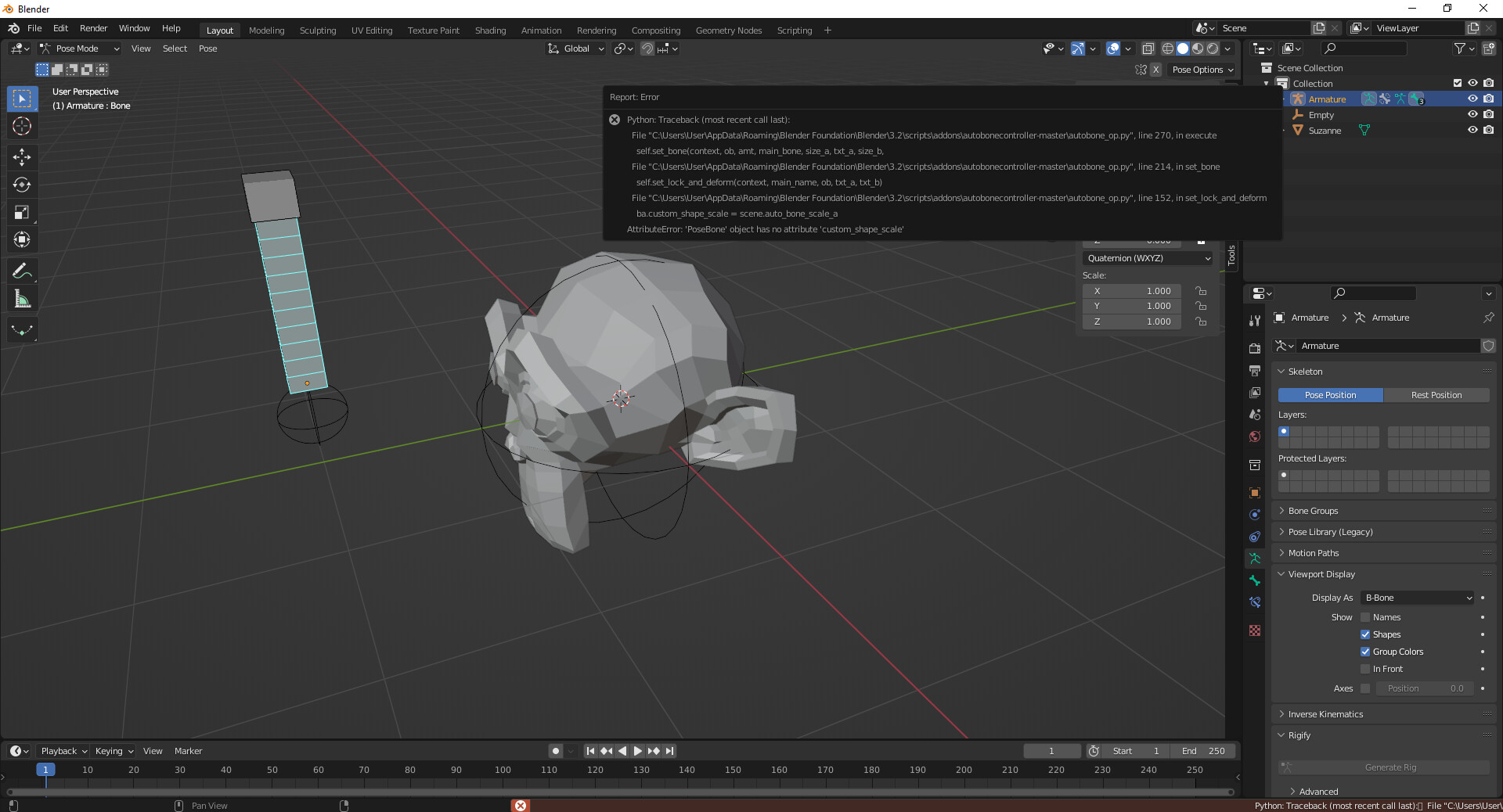 Control bones for bendy bones and attachement to mesh Animation and