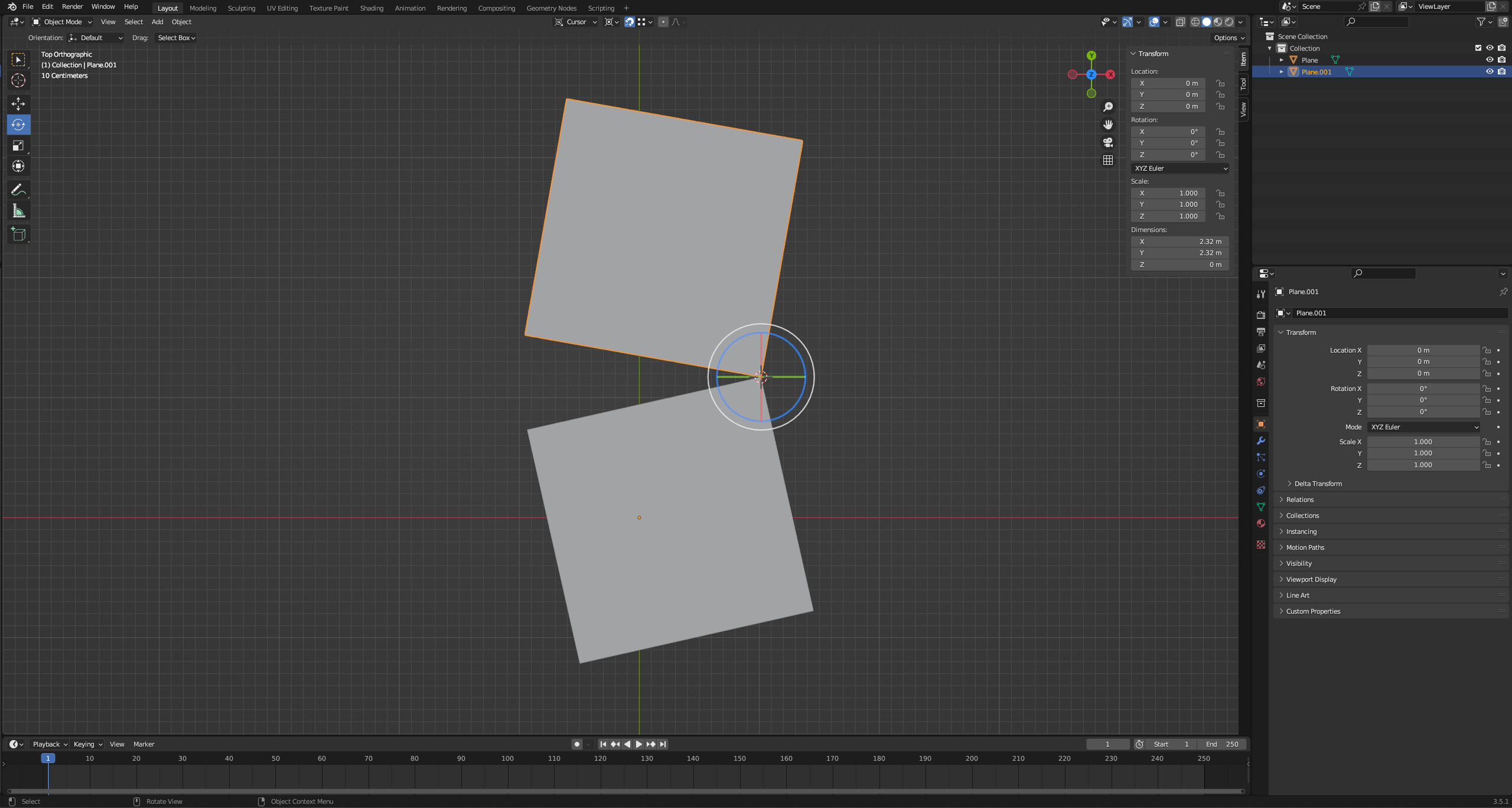 How to rotate this plane to align to the other? Modeling Blender