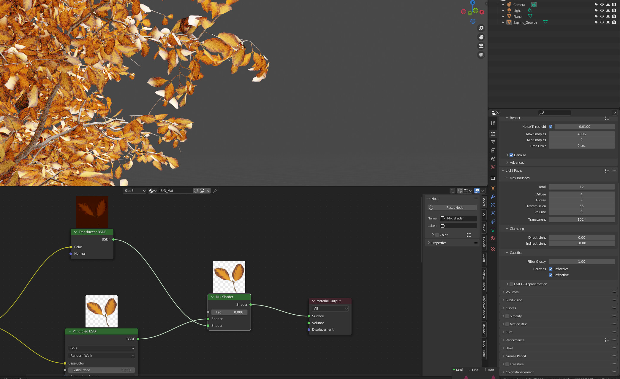 Alpha Clip not working in cycles (trying to setup leaf texture