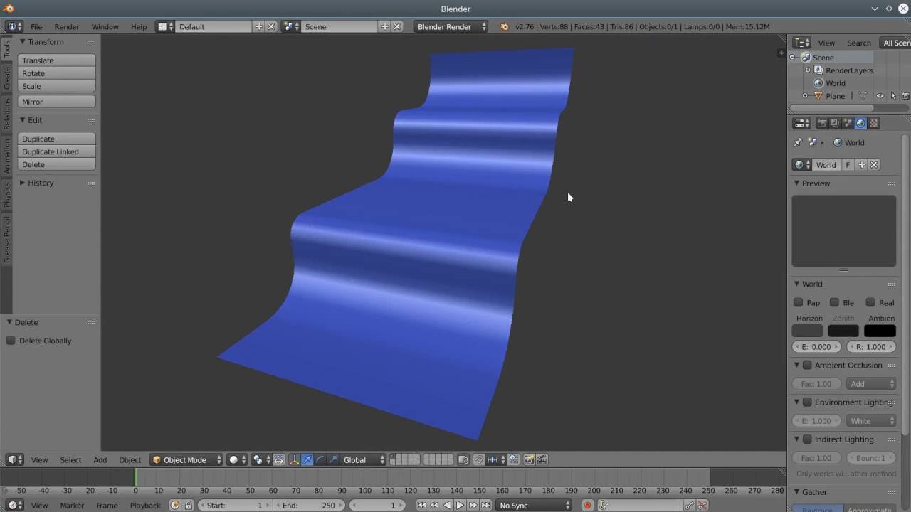 Bend Plane Basics & Interface Blender Artists Community