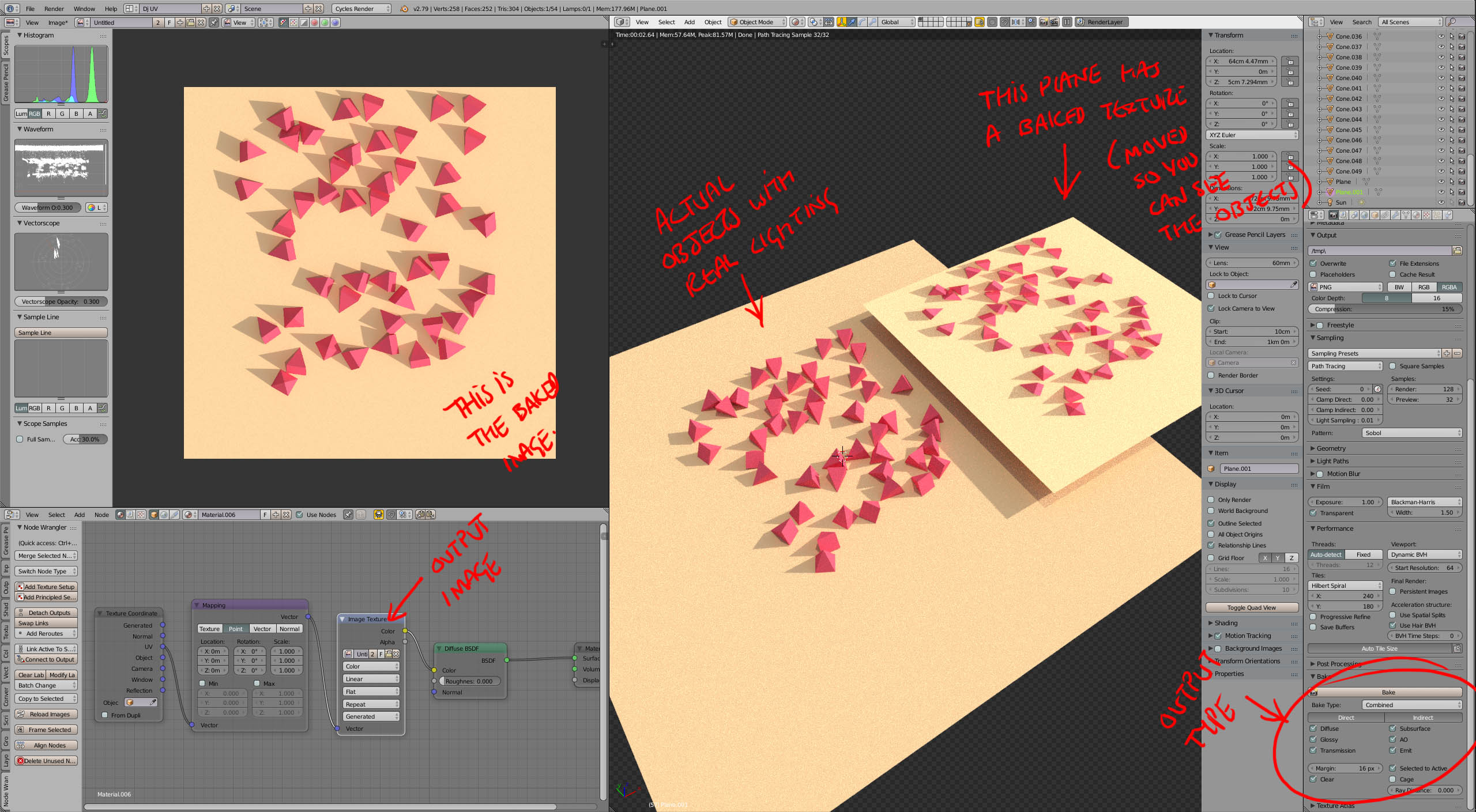Bakeing 3d model to plane Materials and Textures Blender Artists