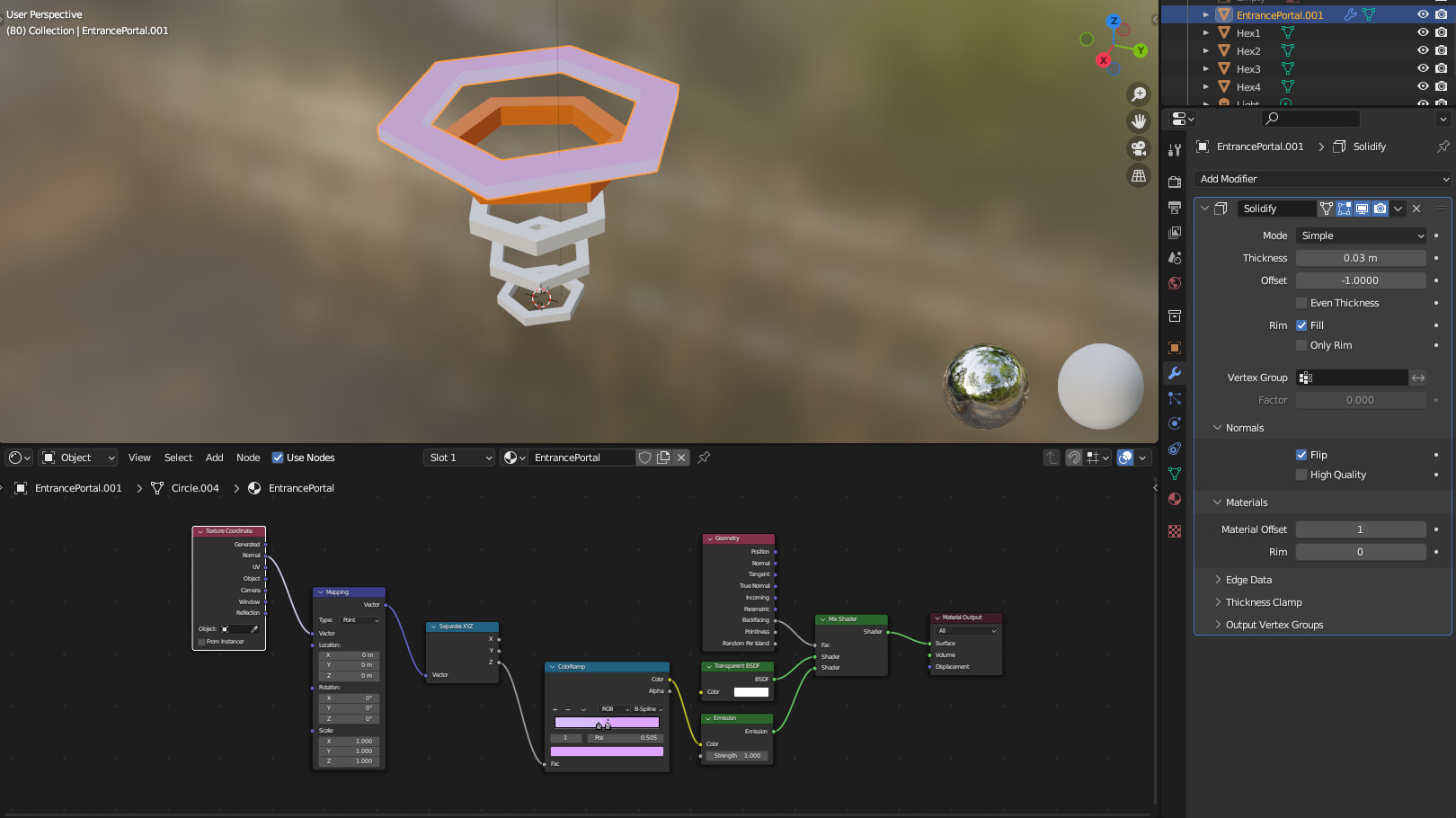 Stroke outline not working with solidify modifer? Materials and