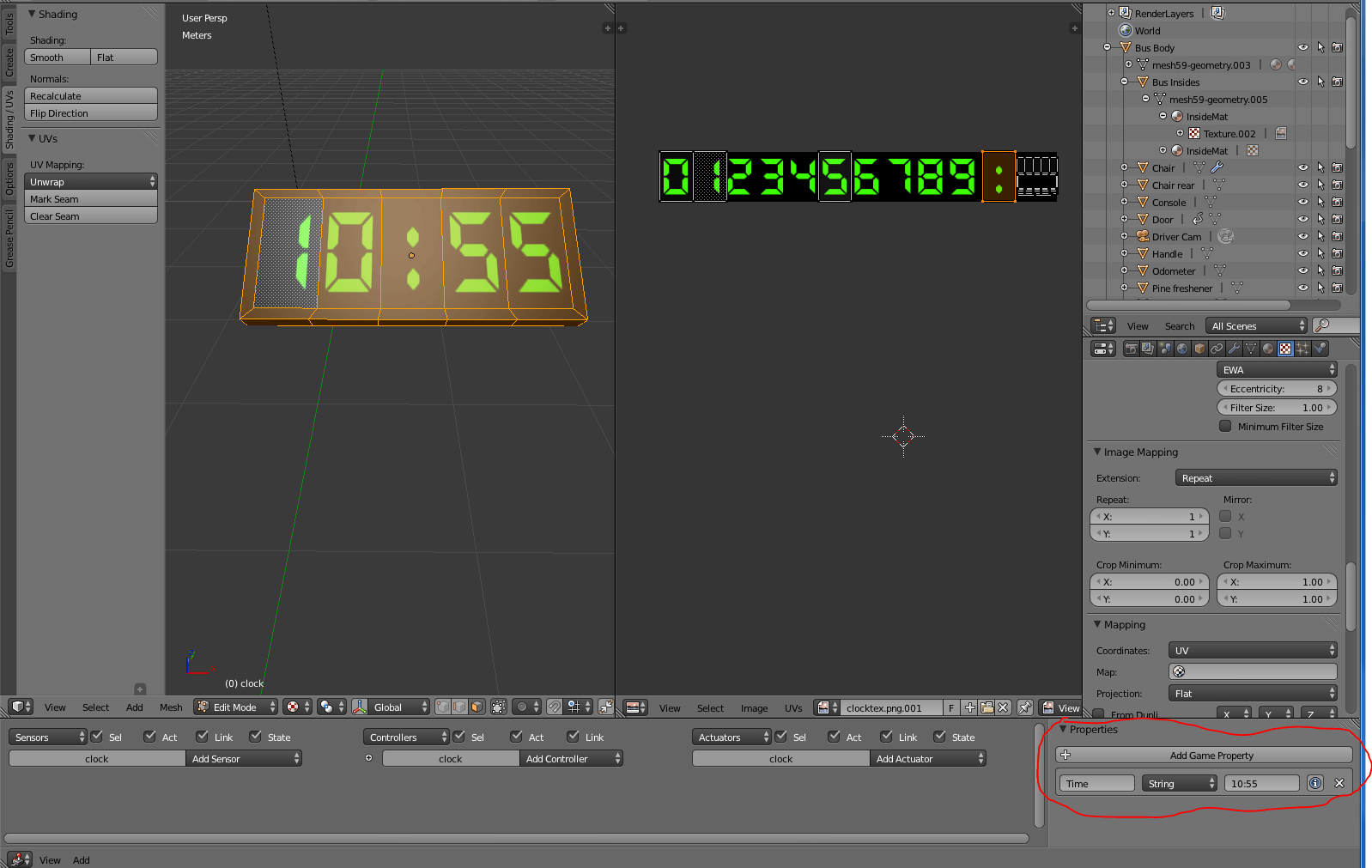 Realtime Digital Clock Game Engine Support and Discussion Blender