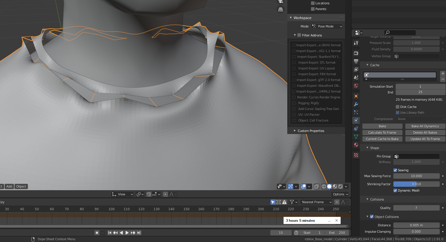 Cloth simulation sewing problem Modeling Blender Artists Community