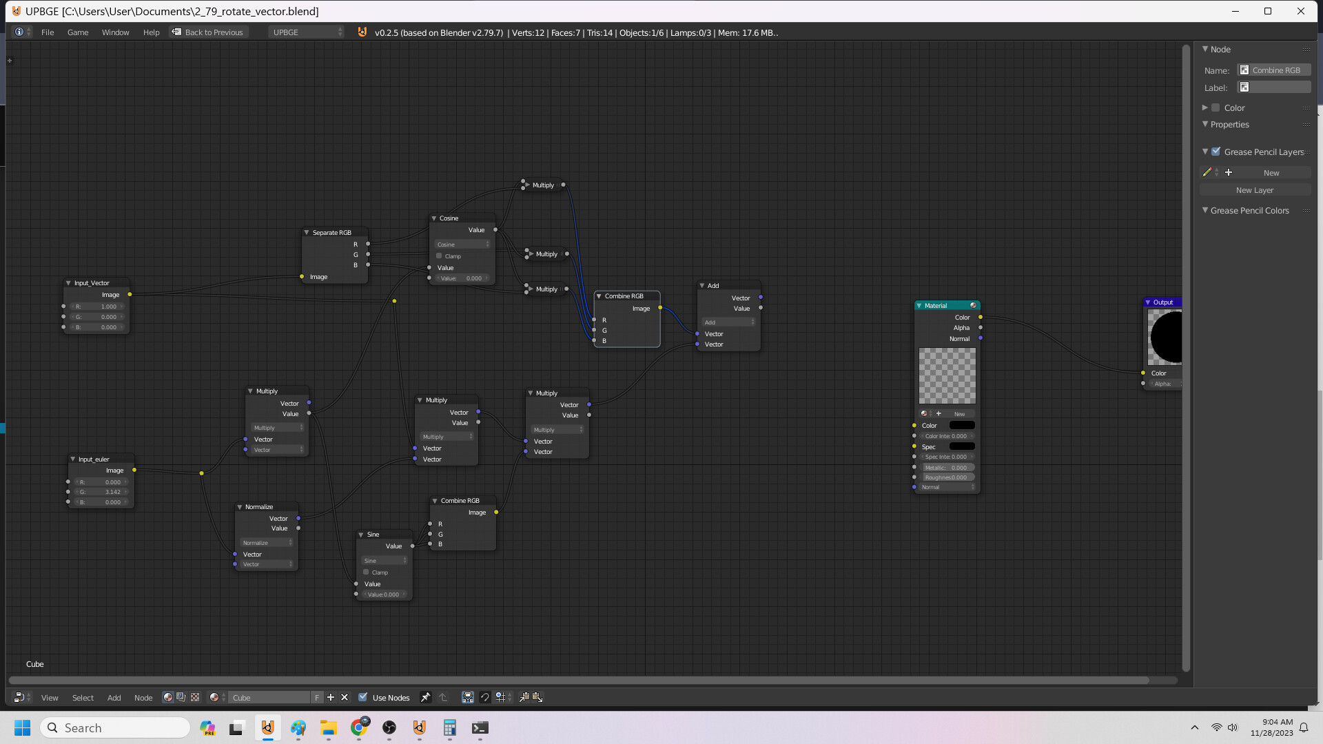 Backport 'rotate vector euler inverted' node group to blender 2.79