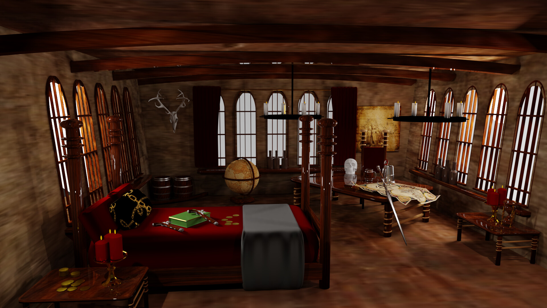 Captains Quarters Works in Progress Blender Artists Community