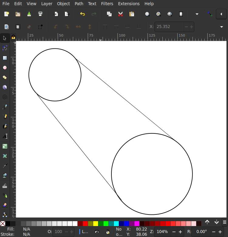 Inkscape > Blender Importing .dxf file not shown circles problem