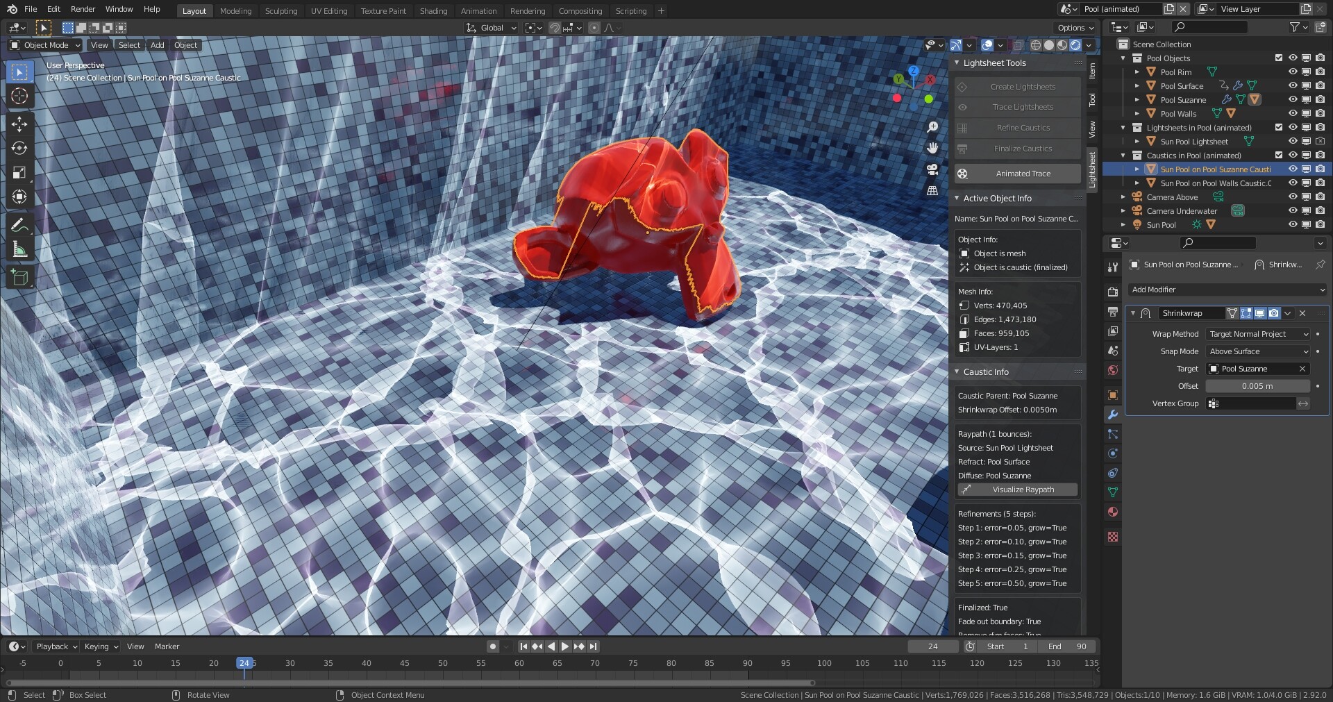 Lightsheet Caustics for Cycles and EEVEE Released Scripts and Themes Blender Artists Community