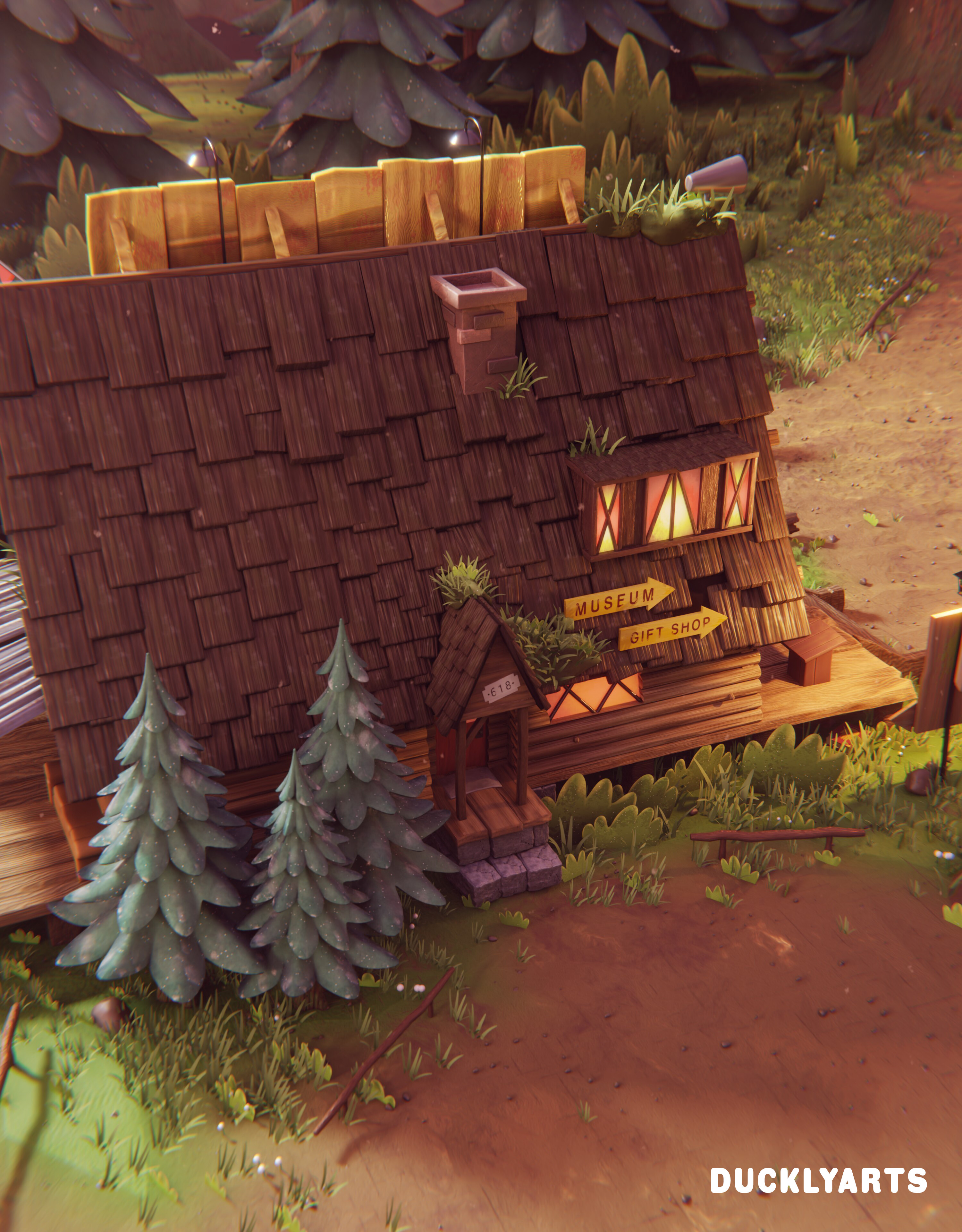 Mystery Shack 3D Gravity Falls Finished Projects Blender Artists