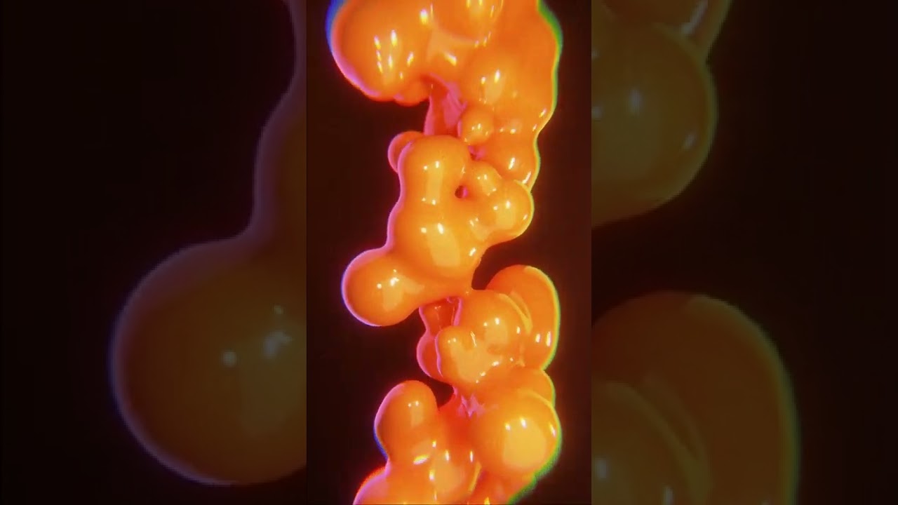 Slow Juicy Oranges Lava Lamp /// satisfying perfect loop metaballs