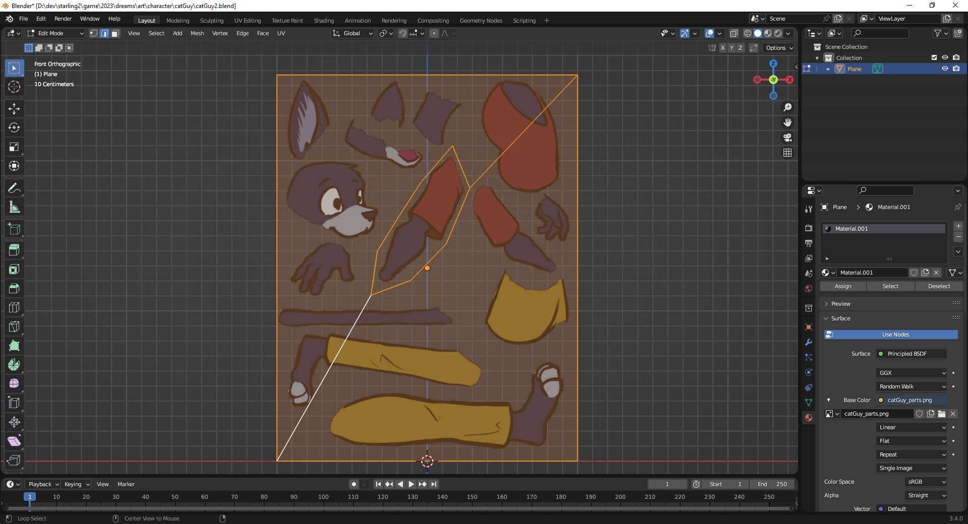 How to cut a hole in a plane without adding extra edges? Modeling