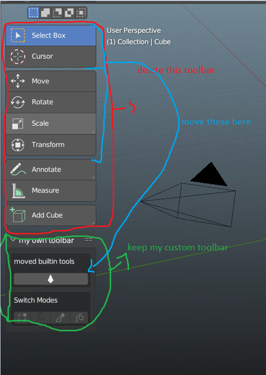 How to hide the default toolbar Python Support Blender Artists