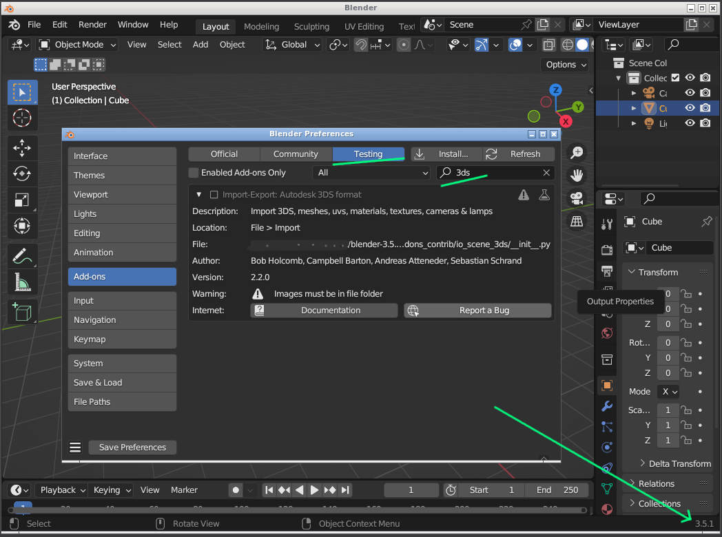 3ds add on for blender 3.5 Basics & Interface Blender Artists Community