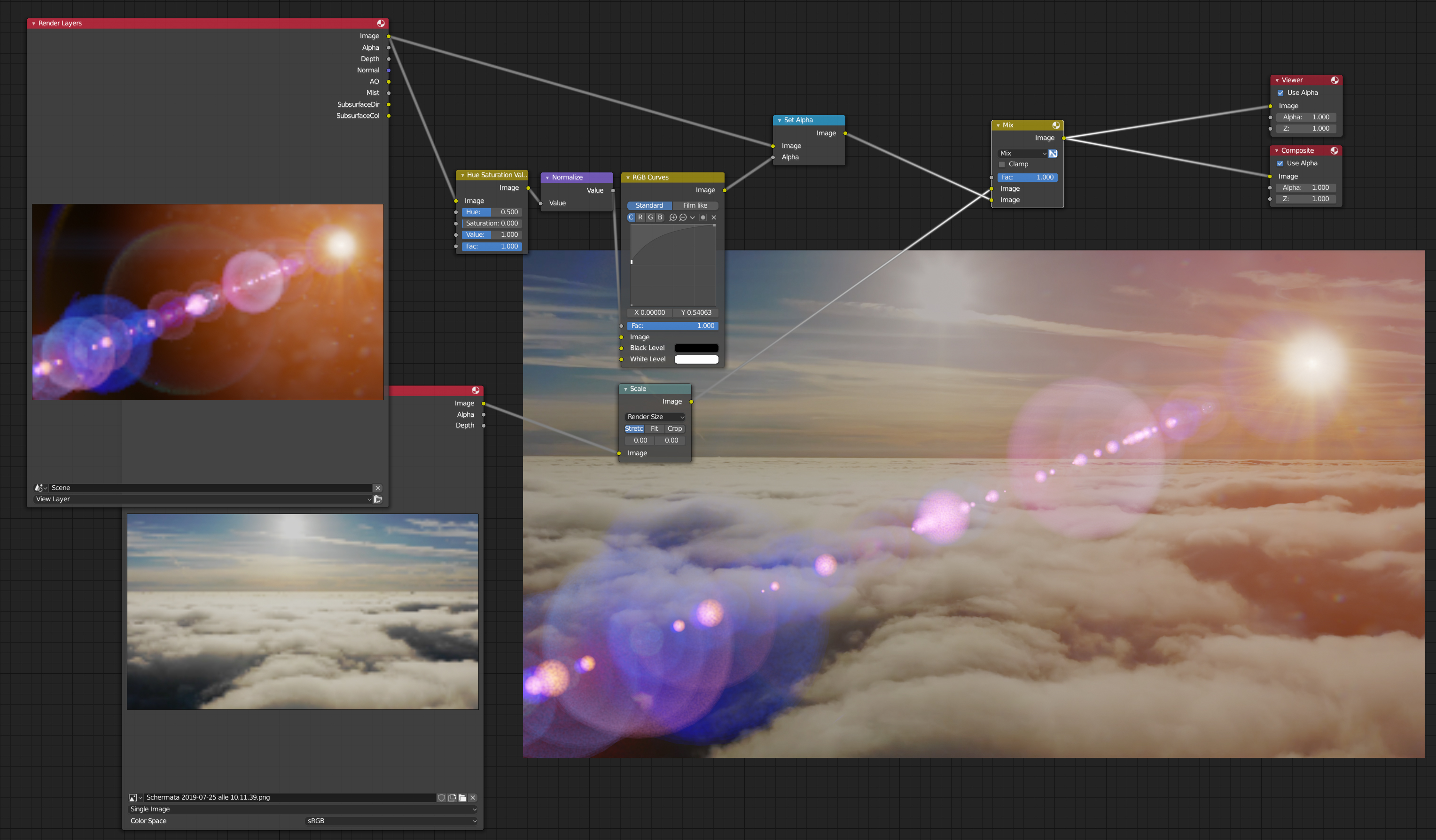 Realtime High Quality Lens Flare in Eevee Released Scripts and Themes
