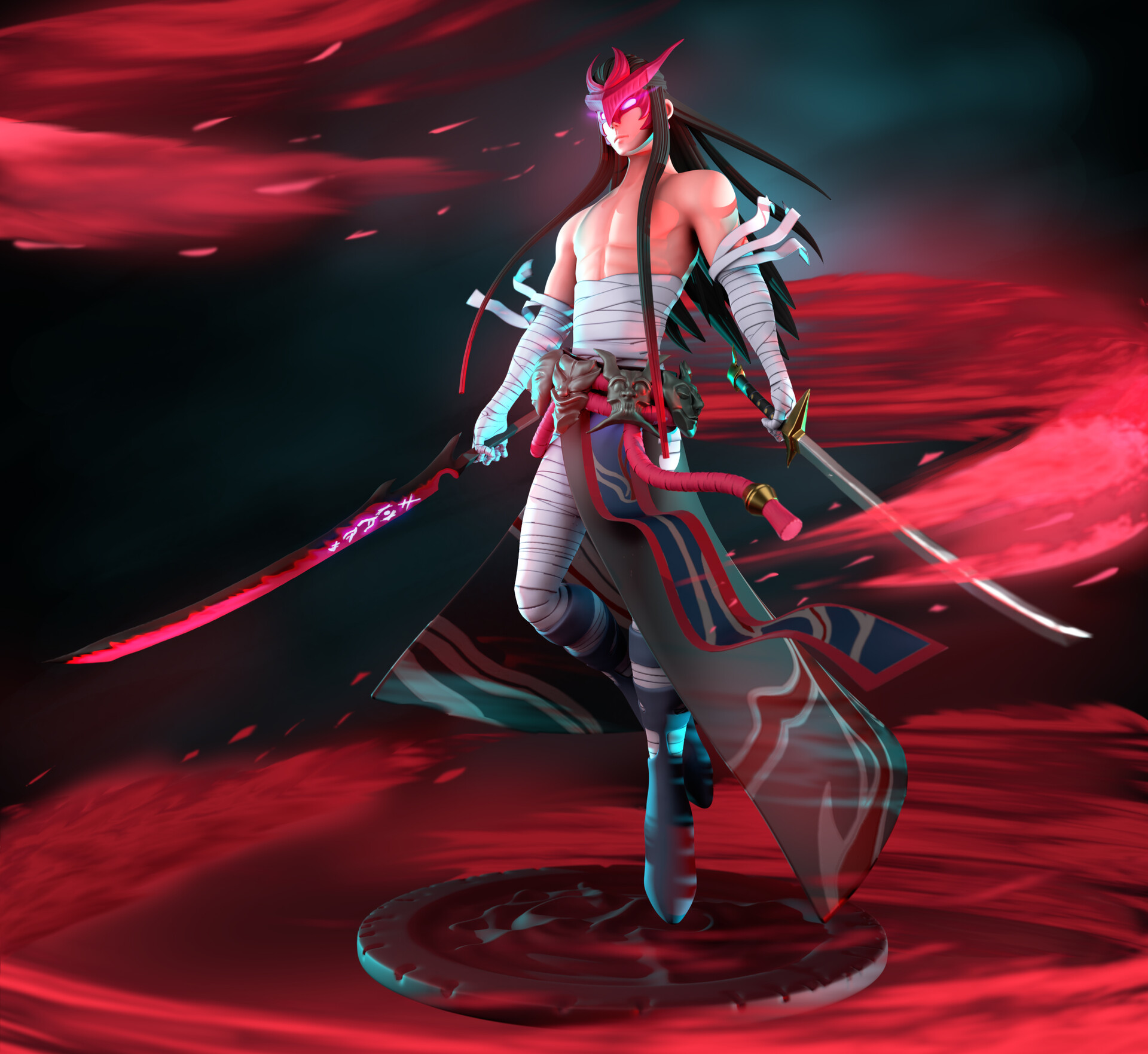 Yone League of Legends 5 by Letisia Finished Projects Blender