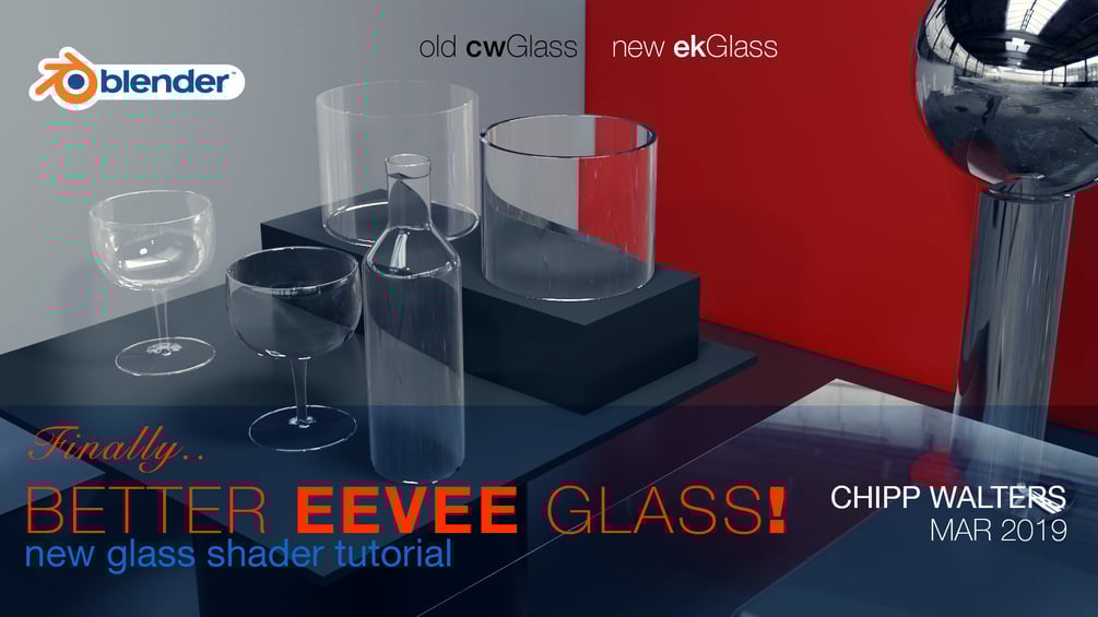 Realistic Glass in Eevee 11 by chippwalters Tutorials, Tips and