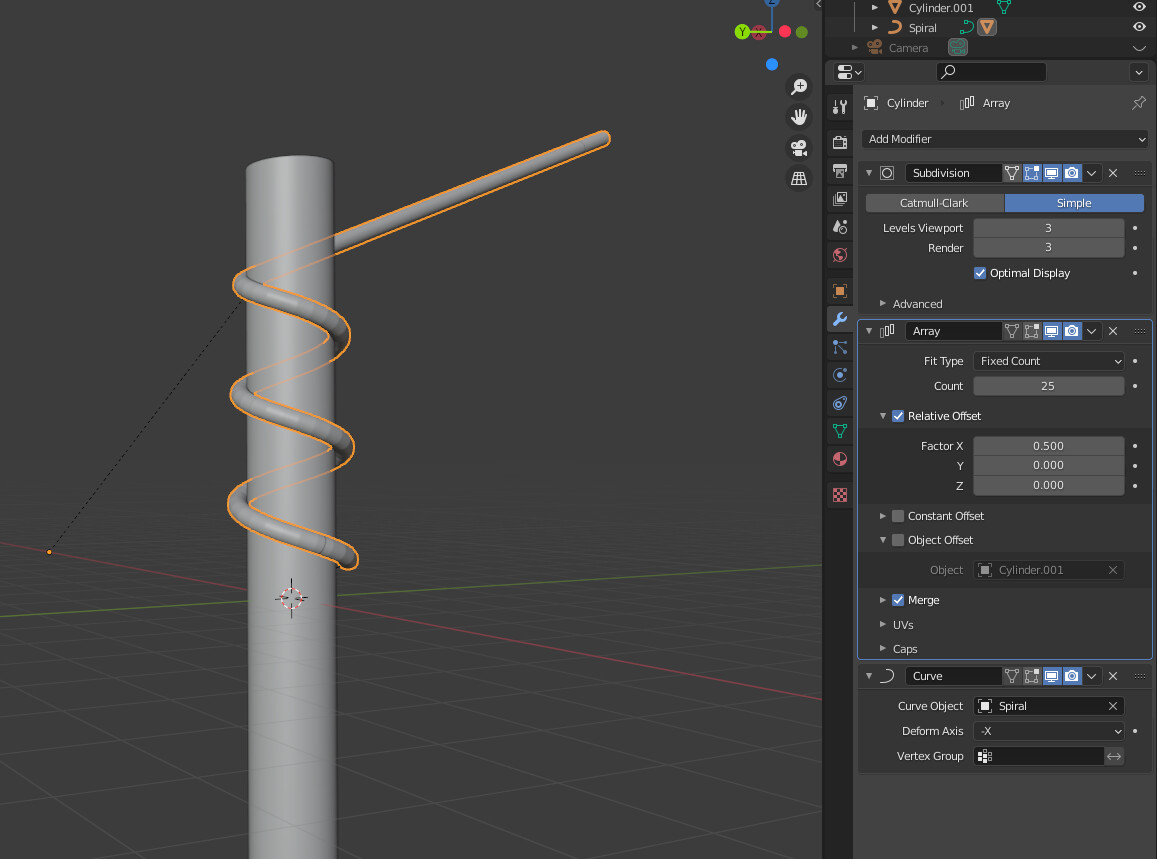 Cloth sim tentacles wrap around a pillar Particles and Physics