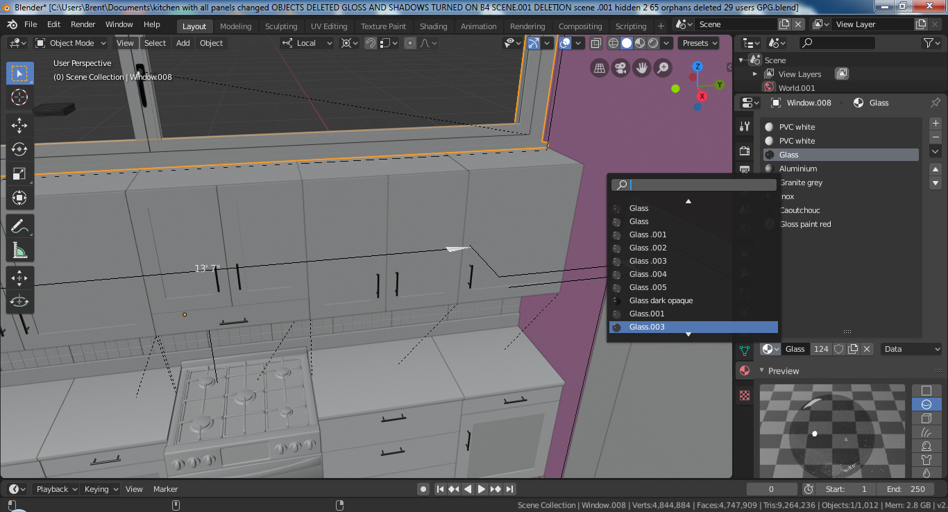 Eliminate duplicate materials .001 .002 .003 after Append Python