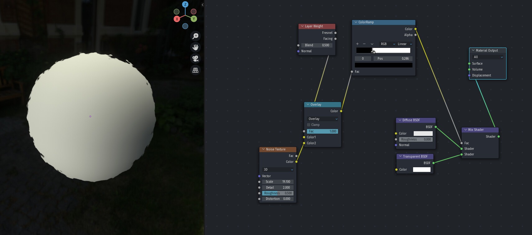 Object outline as transparency mask Materials and Textures Blender