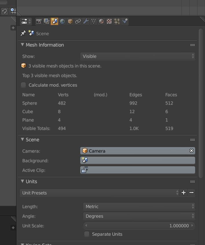 Object polygon count in Blender? Basics & Interface Blender Artists Community