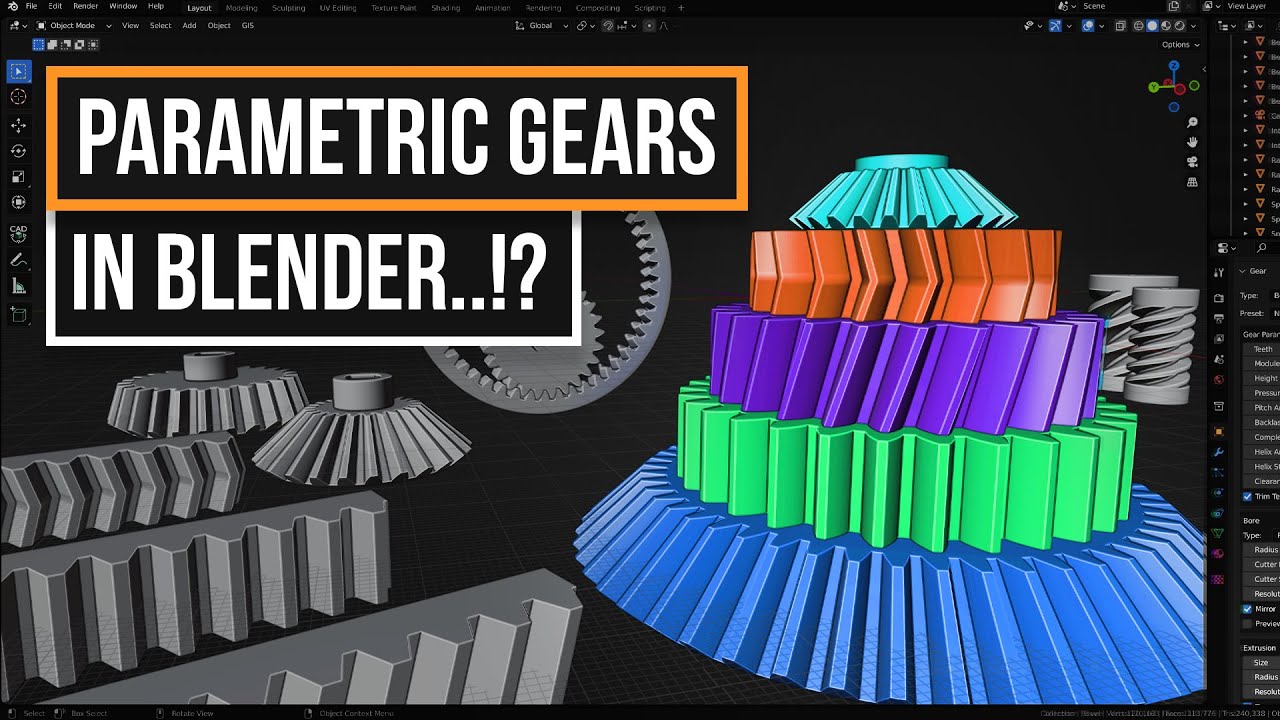 Best addon for mechanical gears Released Scripts and Themes Blender
