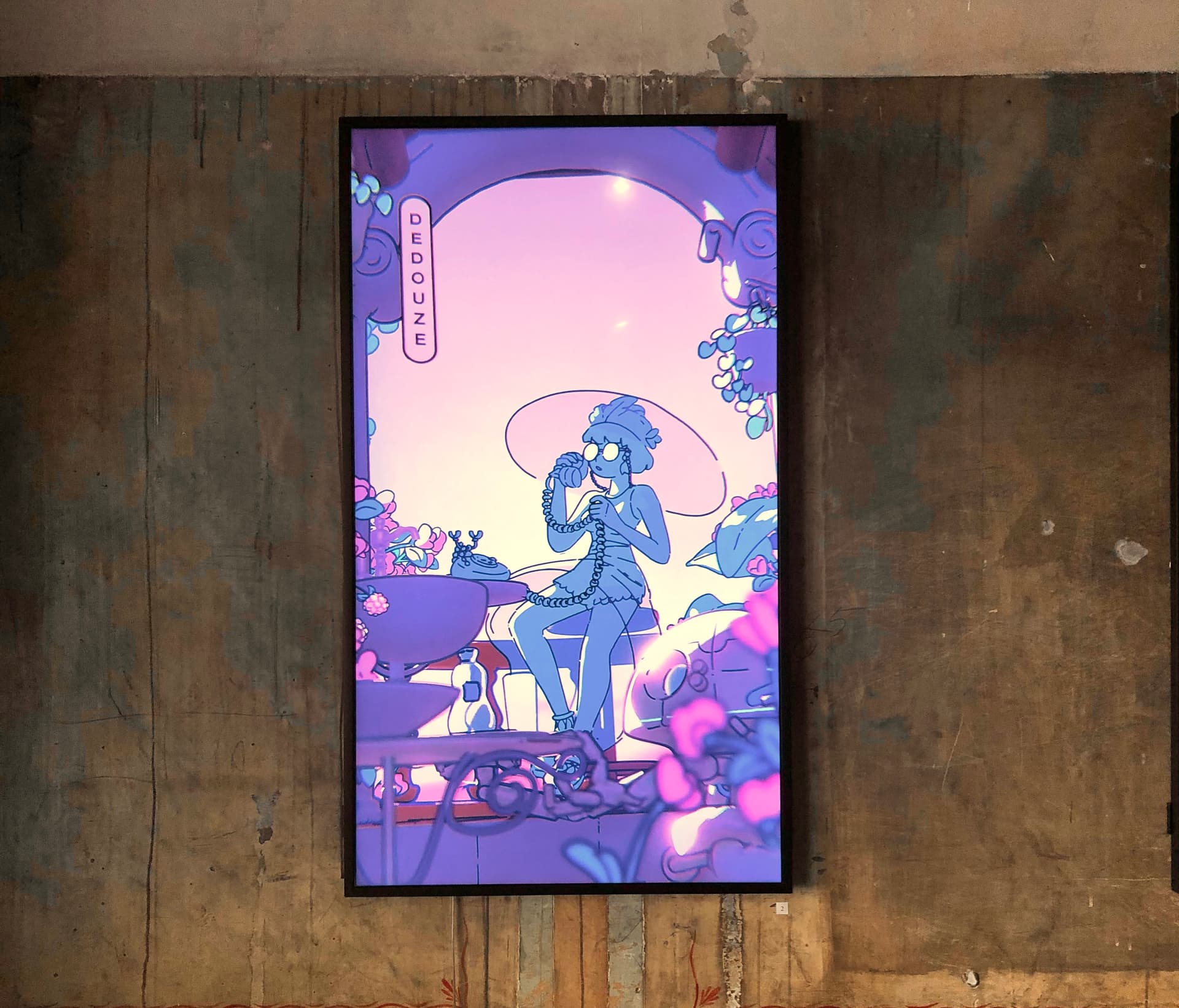 My blender artworks shown at a gallery in Paris Events Blender