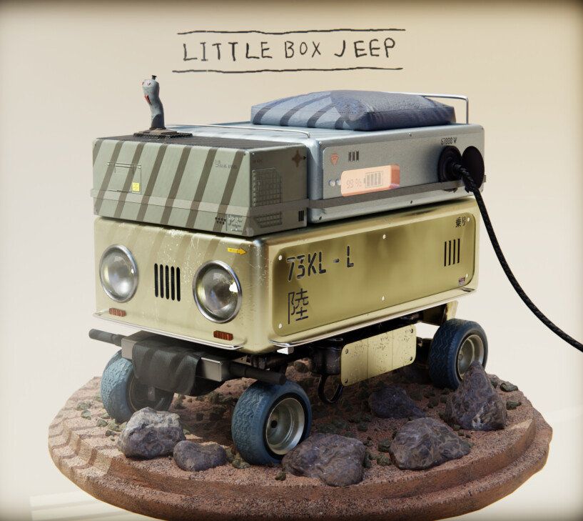 Little Box Jeep Finished Projects Blender Artists Community