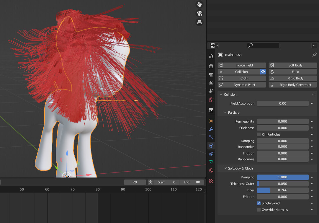 Hair blowing up/ exploding Animation and Rigging Blender Artists