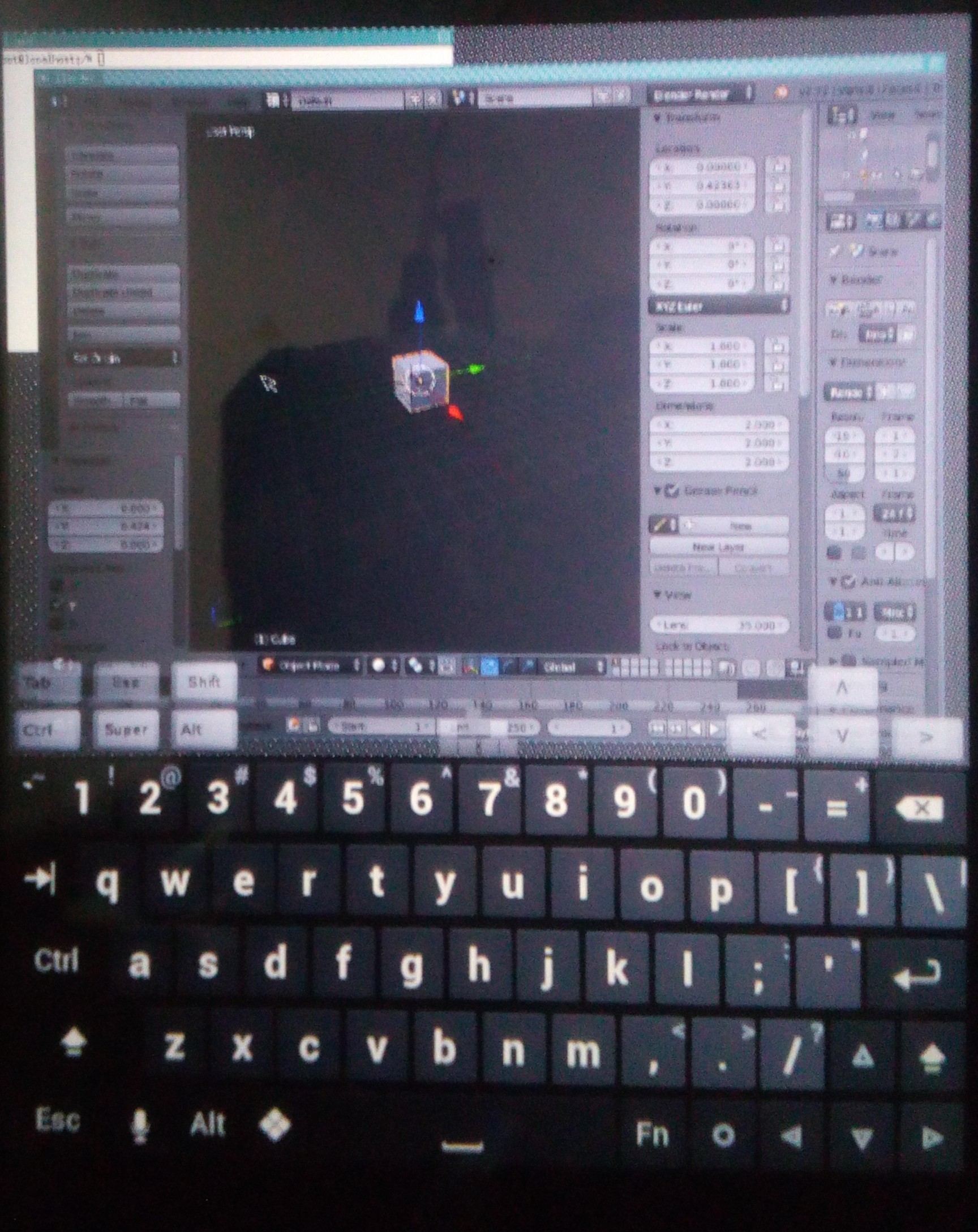 Running Blender (and GIMP) on Android! Blender and CG Discussions