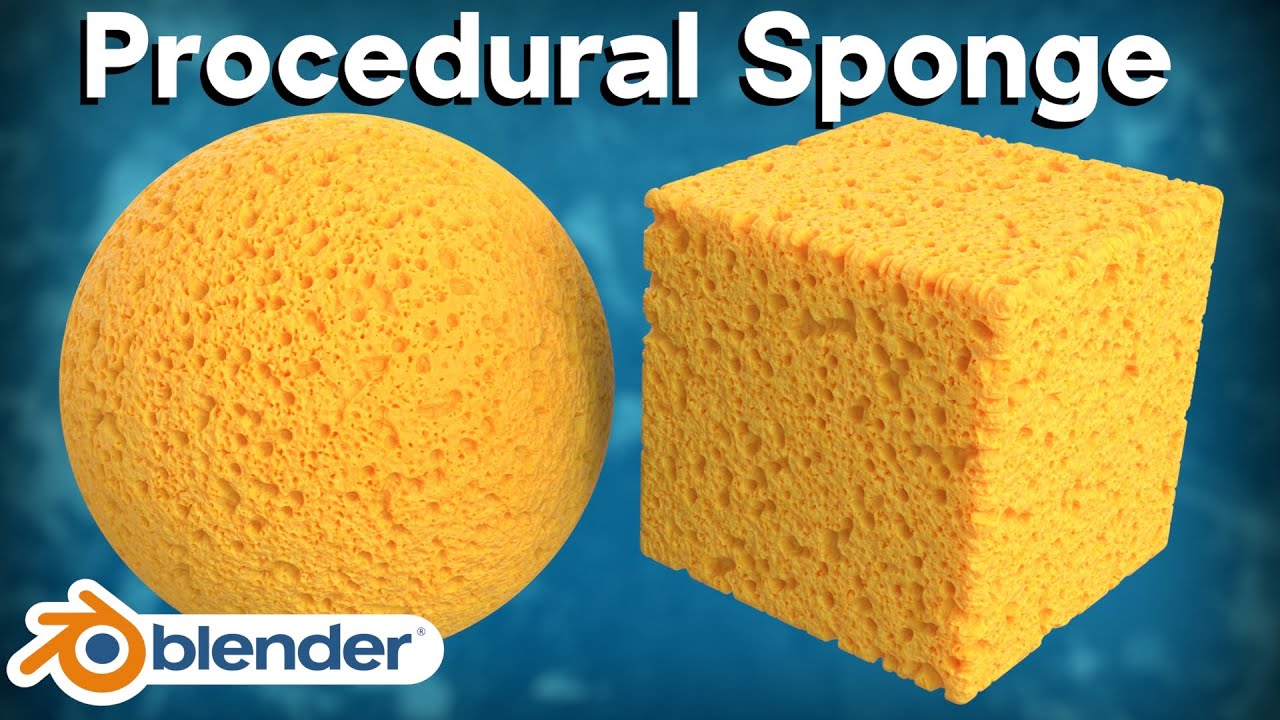 Procedural Sponge Material (Blender Tutorial) Tutorials, Tips and