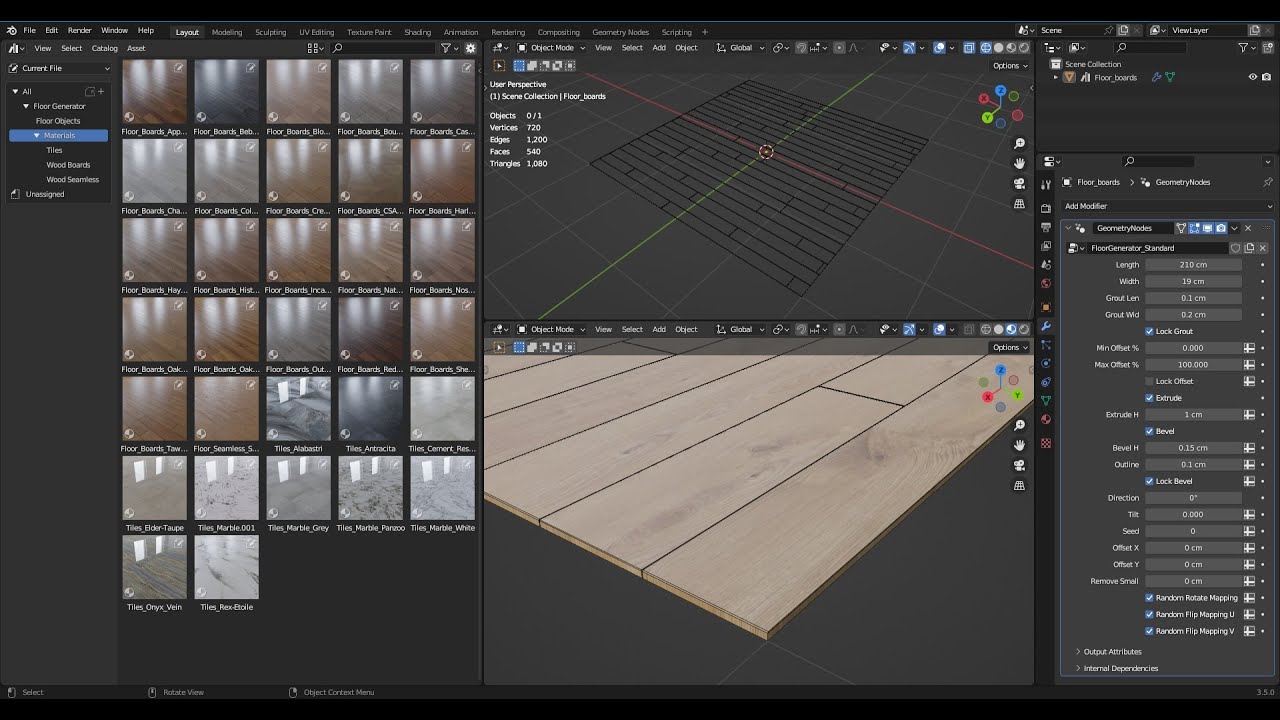 Multitexture for Blender? Material for use of floor generator 6 by CarlG Materials and