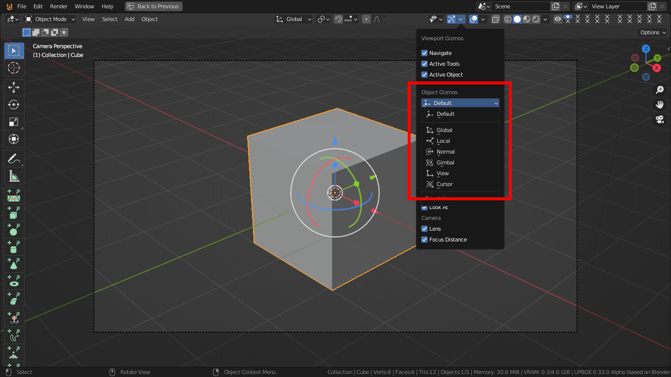 Blender Default Transform Gizmo advice 2 by RPaladin Basics