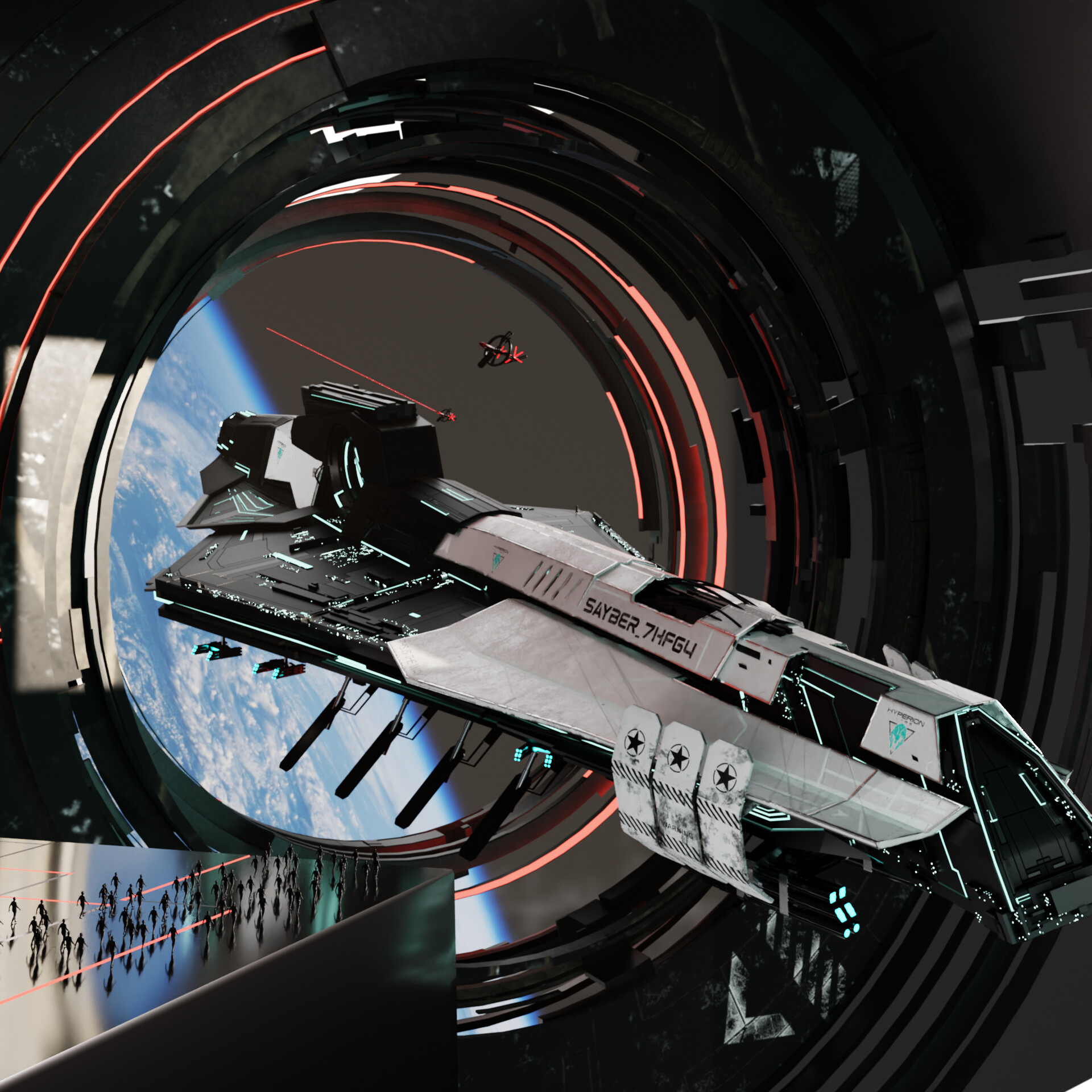 SPACESHIP Sayber_7HFG4 Finished Projects Blender Artists Community