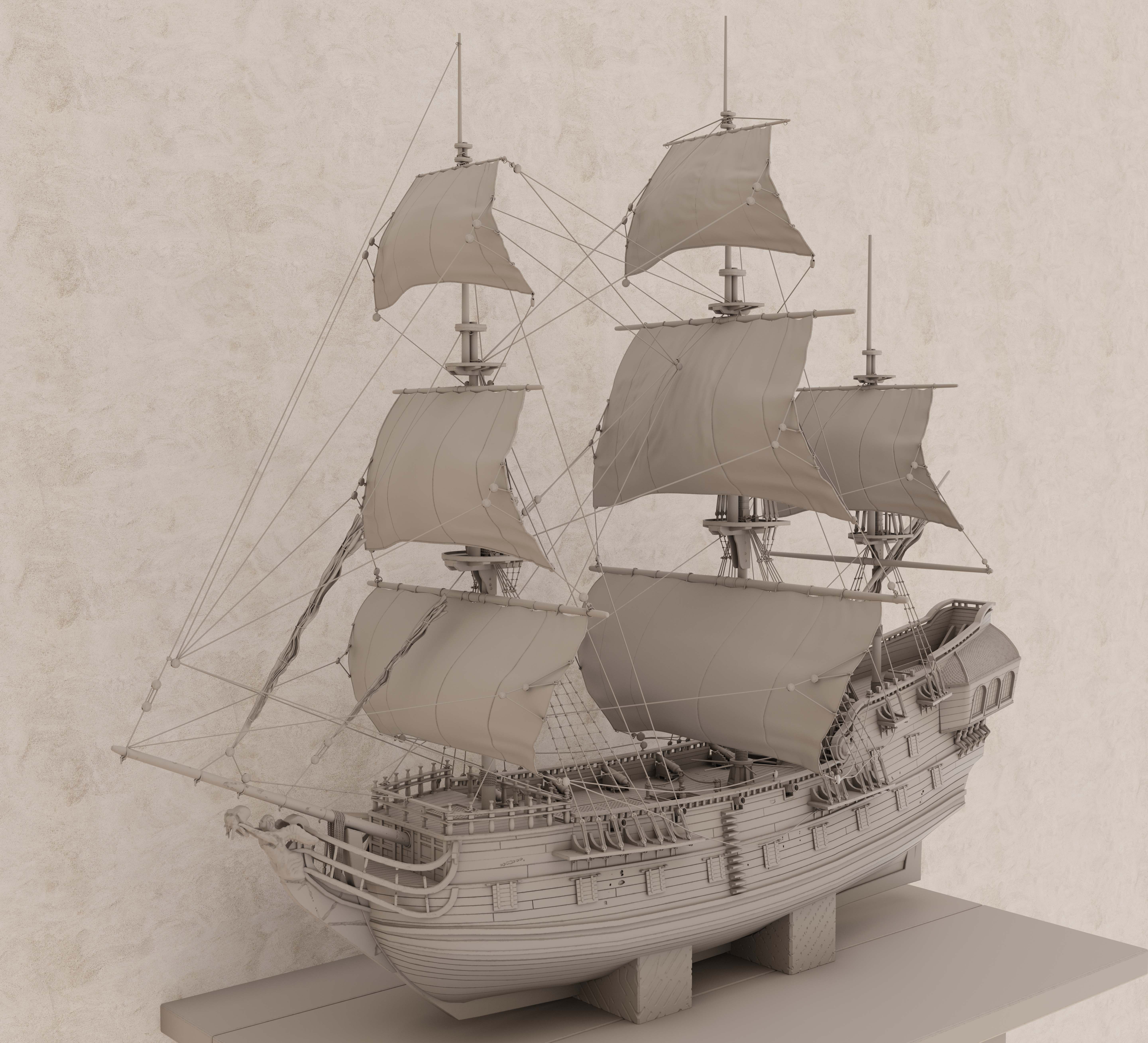 Galleon ship Finished Projects Blender Artists Community
