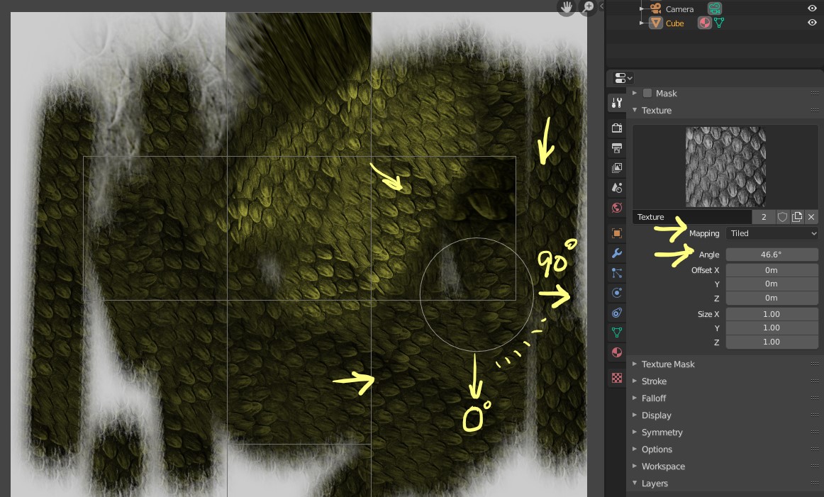 How do I make a texture that follows a brush stroke? Tutorials, Tips