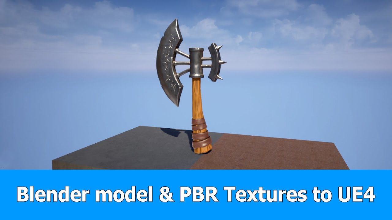 Blender export model with PBR textures to UE4 Tutorials, Tips and