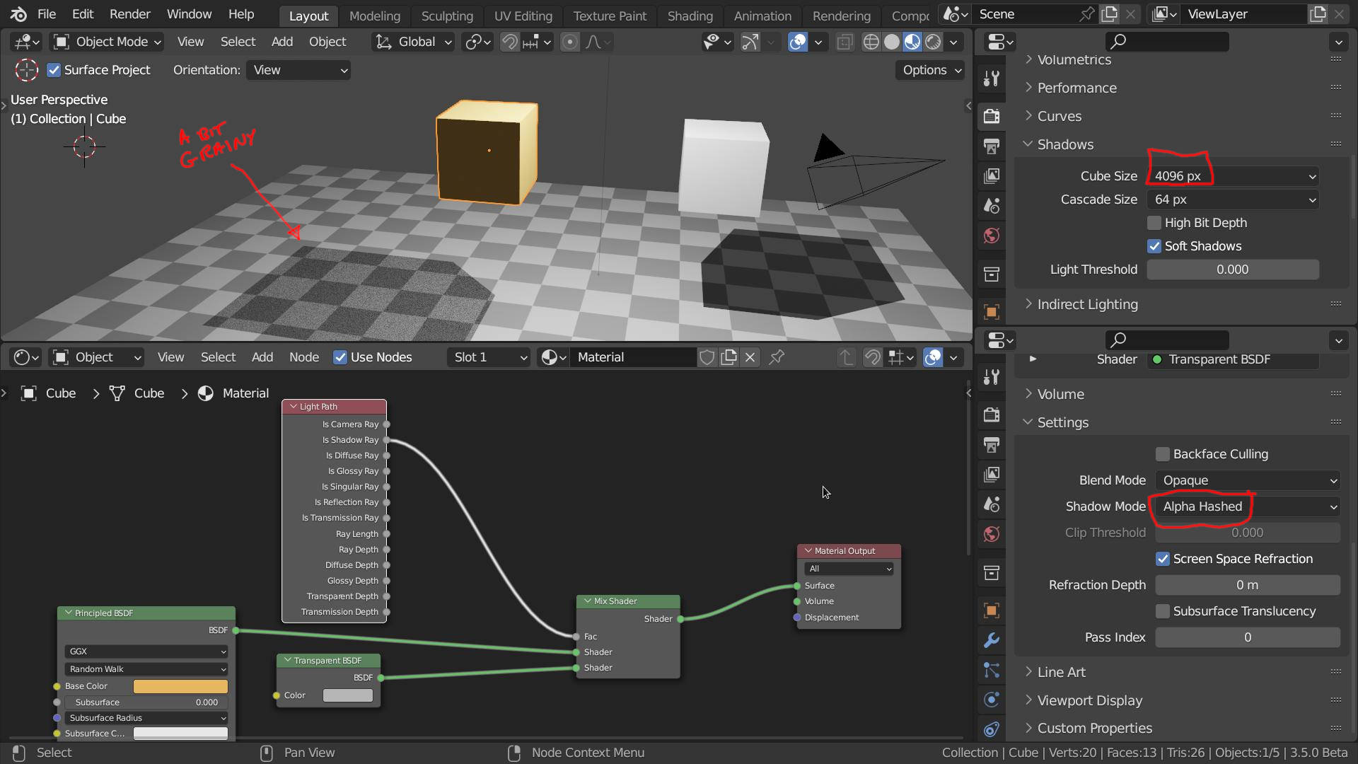 Shadow opacity Lighting and Rendering Blender Artists Community