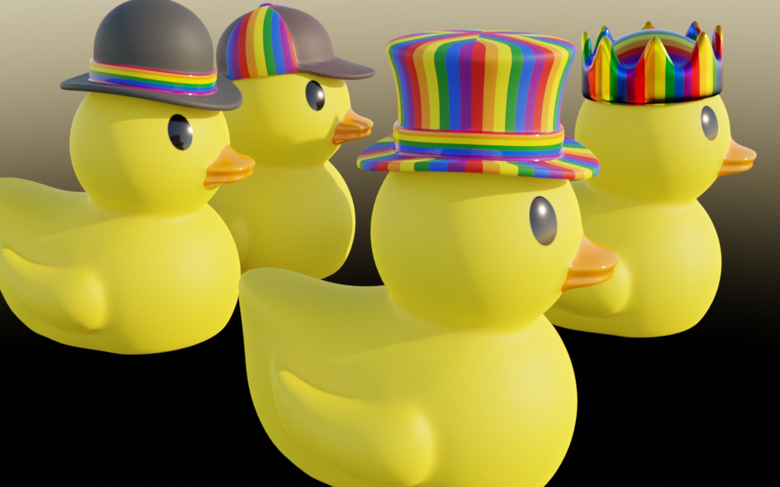 Happy Duck in a Top Hat Thursday! Finished Projects Blender Artists