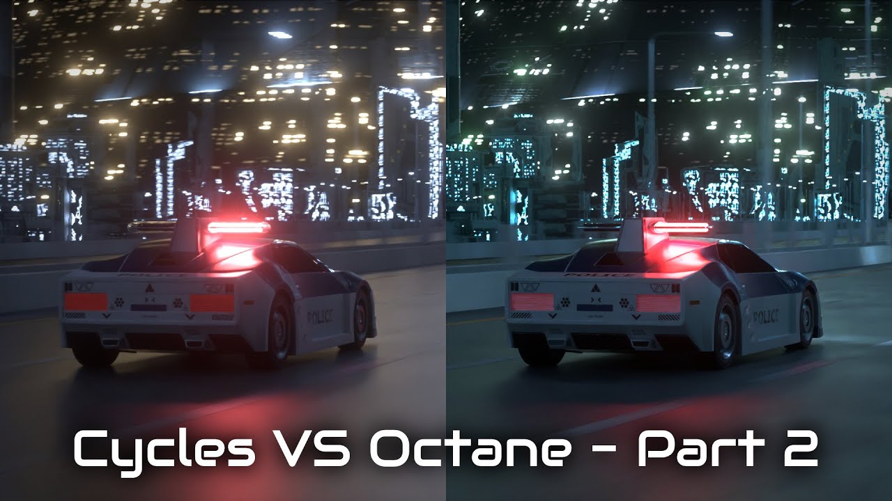 Blender Cycles vs Octane with Commentary Part 2 or 2 Tutorials