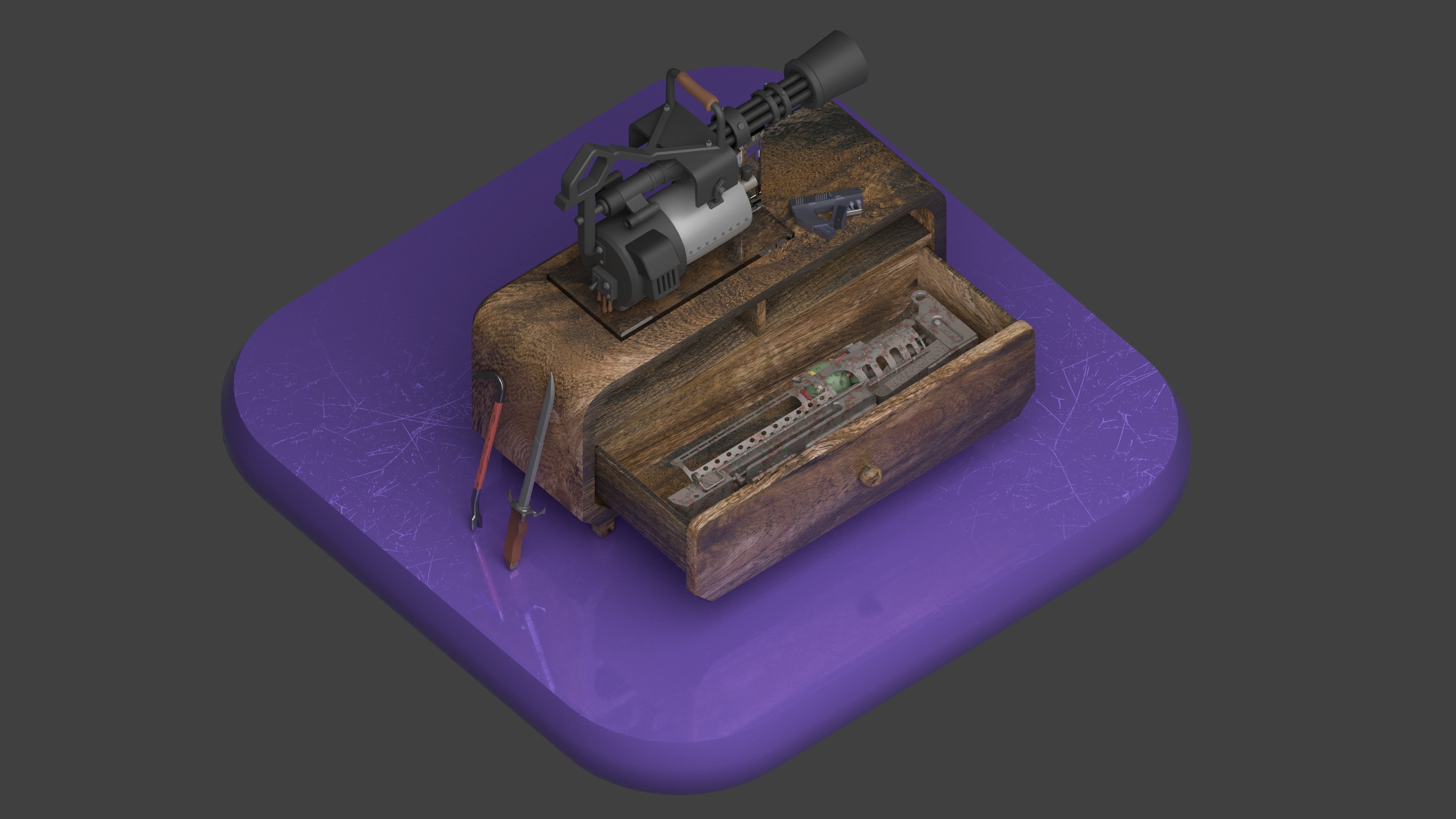 HardSurface Weapon Finished Projects Blender Artists Community