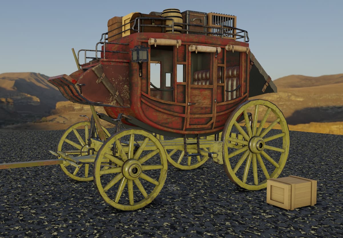 Stagecoach Finished Projects Blender Artists Community