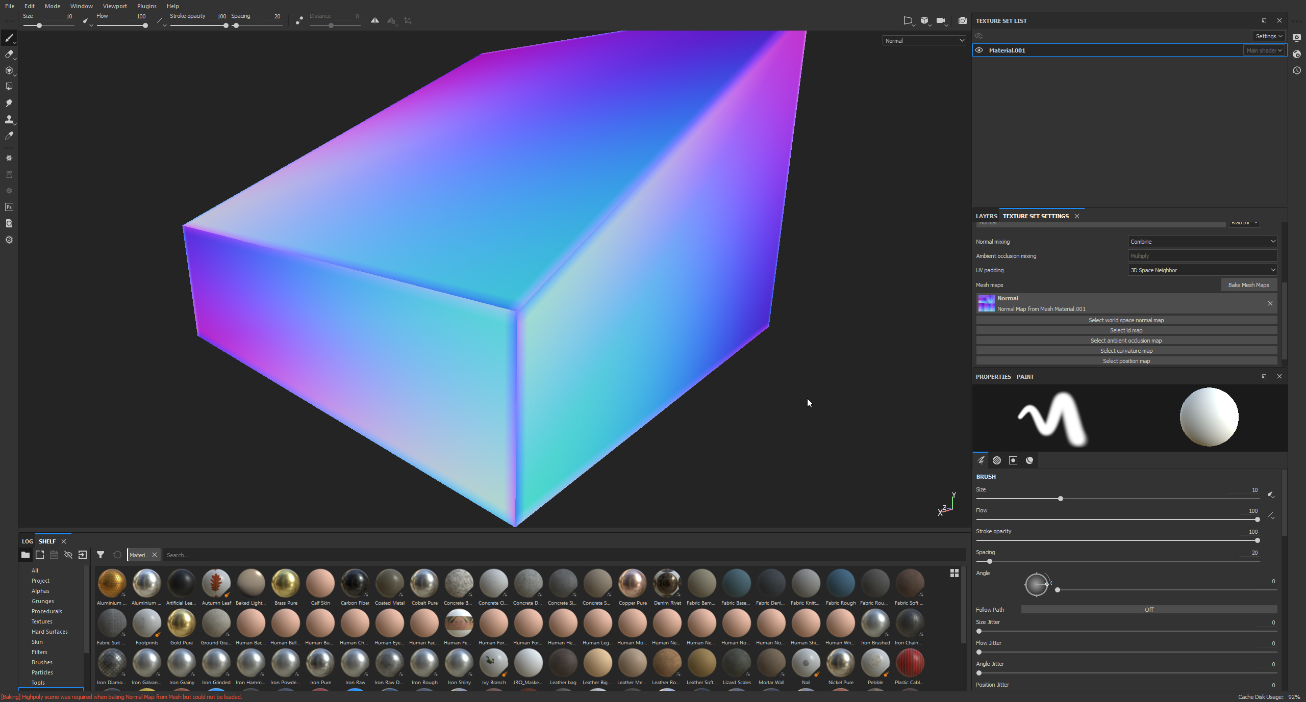 Blender .fbx to Substance Painter Seams Materials and Textures