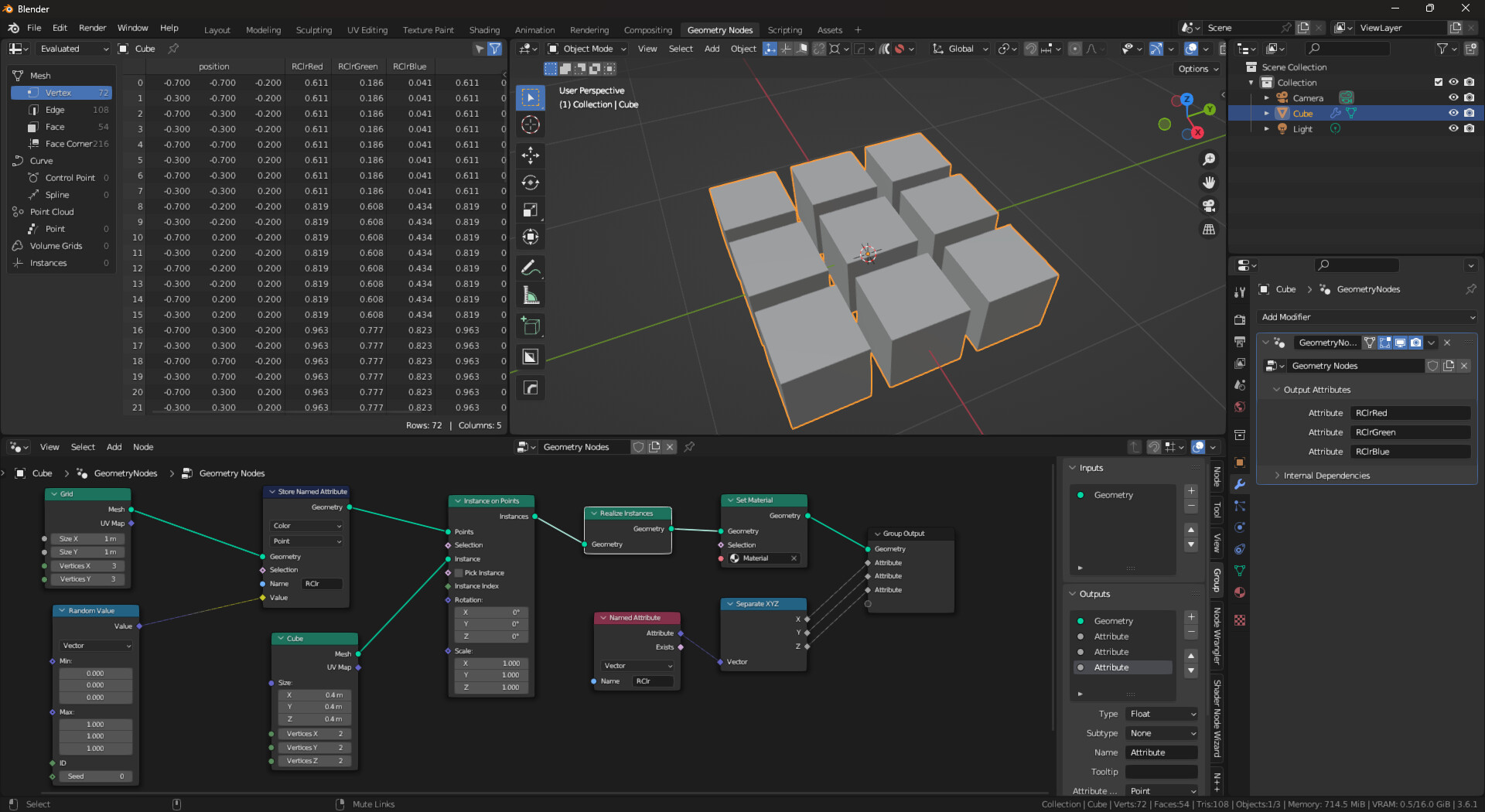 How to assign index to a collection, not just random? Materials and
