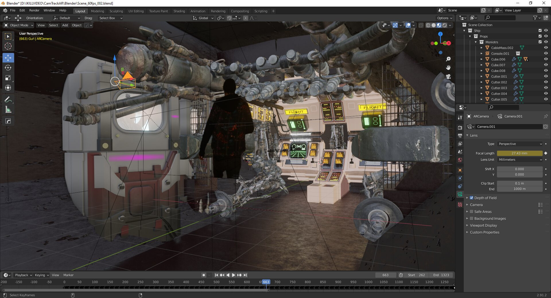 CamTrackAr Blender After Effects Test Works in Progress