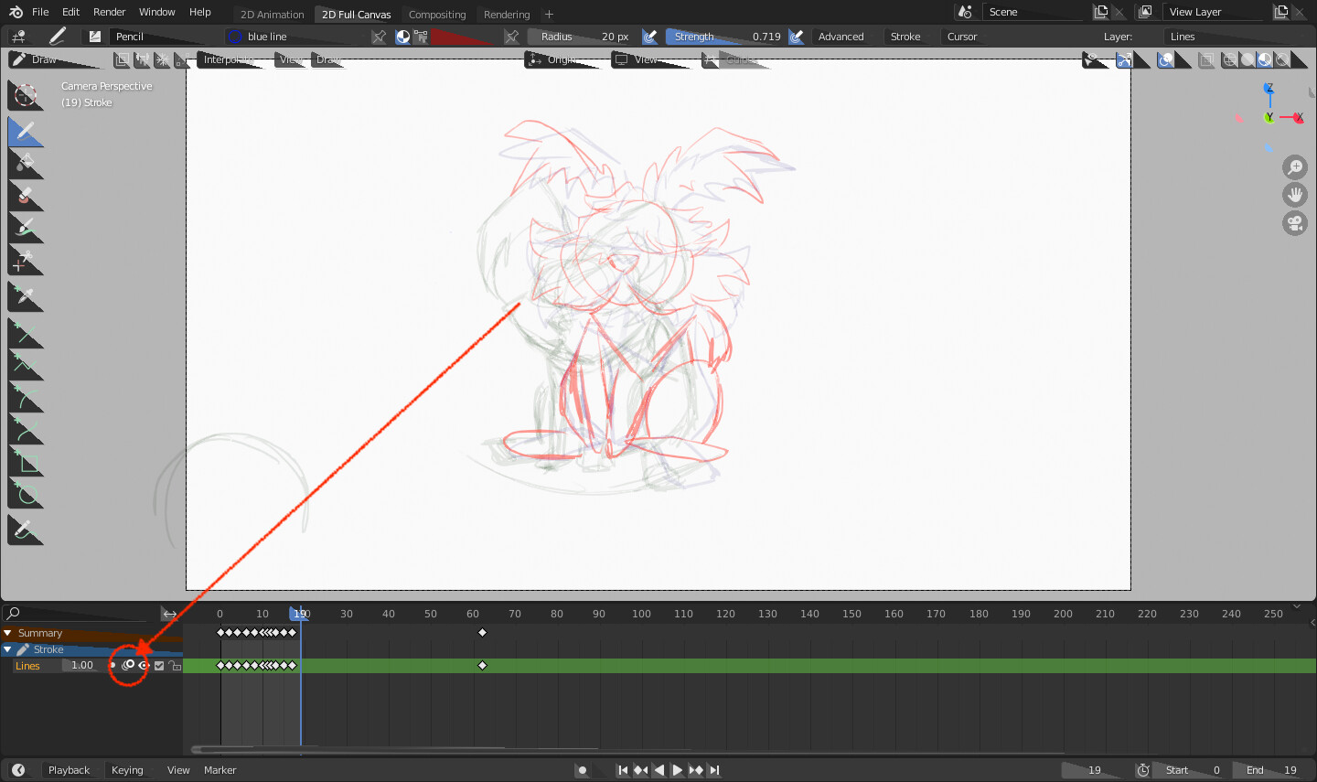 Onion skin is shown after rendering animation Tutorials, Tips and