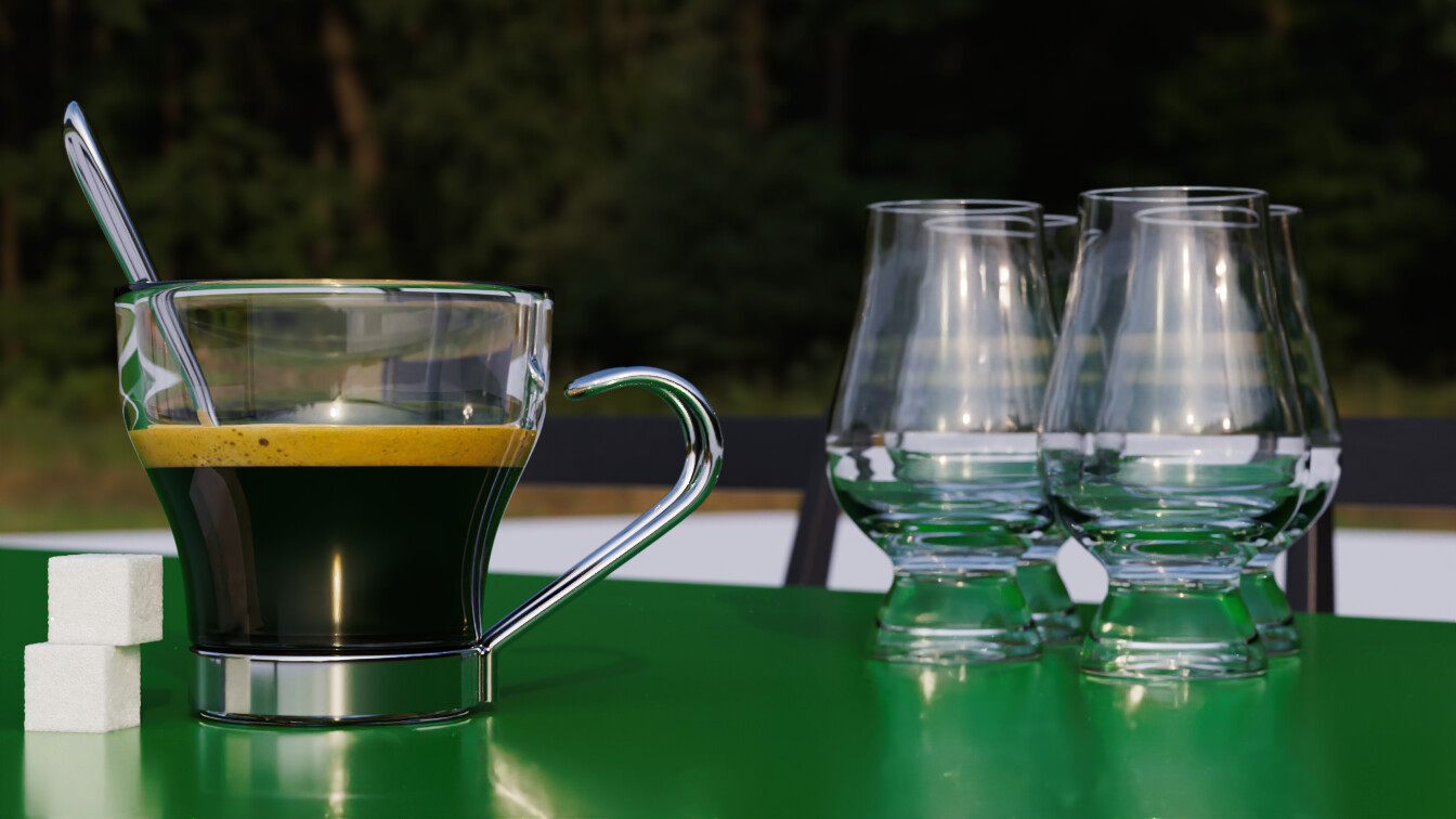 At the Blender cafe Finished Projects Blender Artists Community